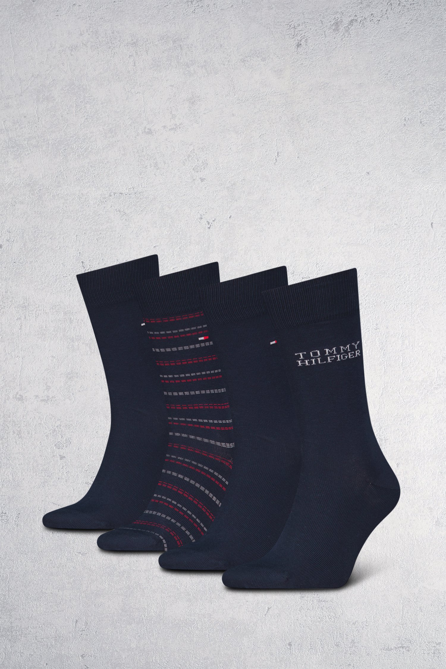 Boîte à cadeaux chaussettes bleues - 4 paires  de Tommy Hilfiger pour Hommes