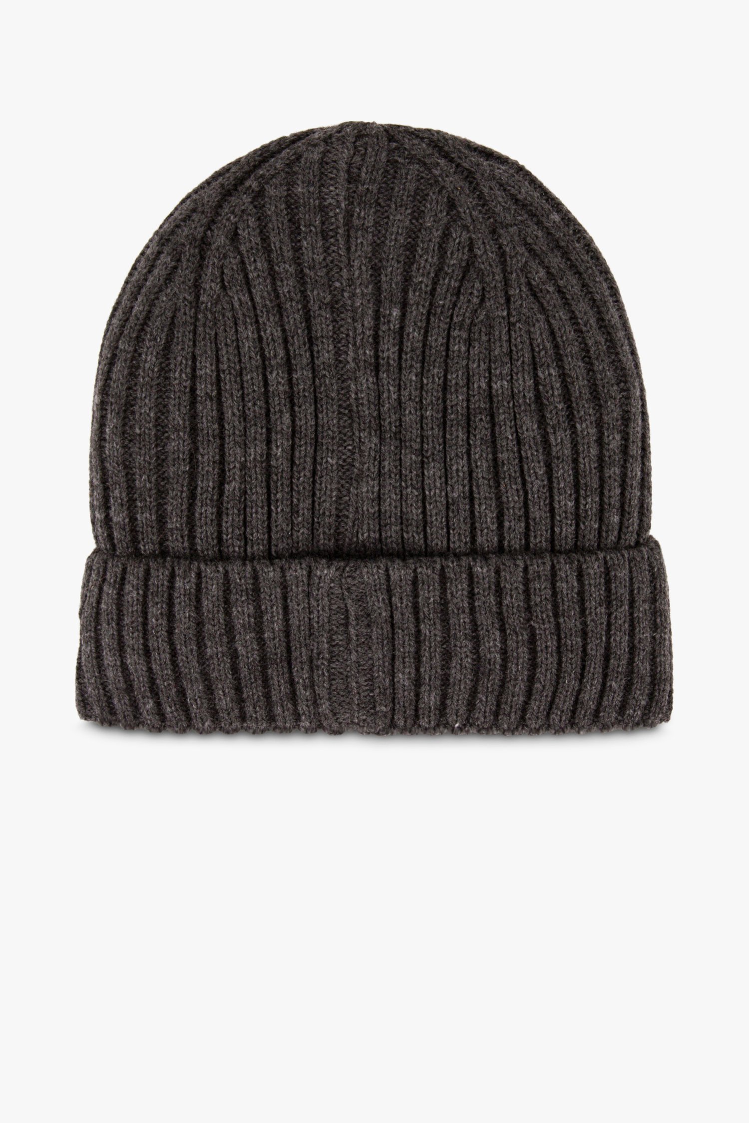 Bonnet en tricot coêtelé gris foncé de Michaelis pour Hommes