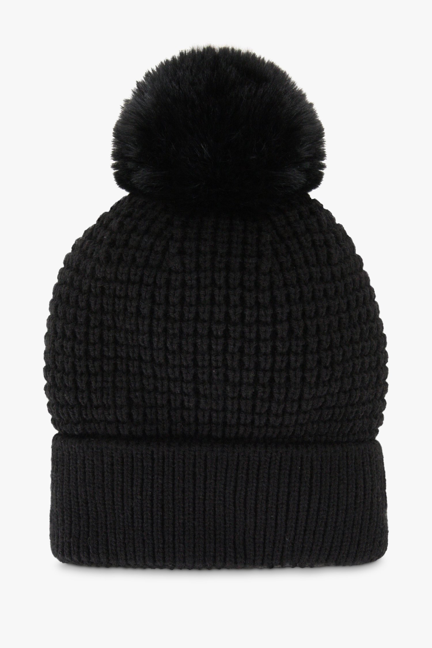 Bonnet noir avec pompon	 de Liberty Island pour Femmes