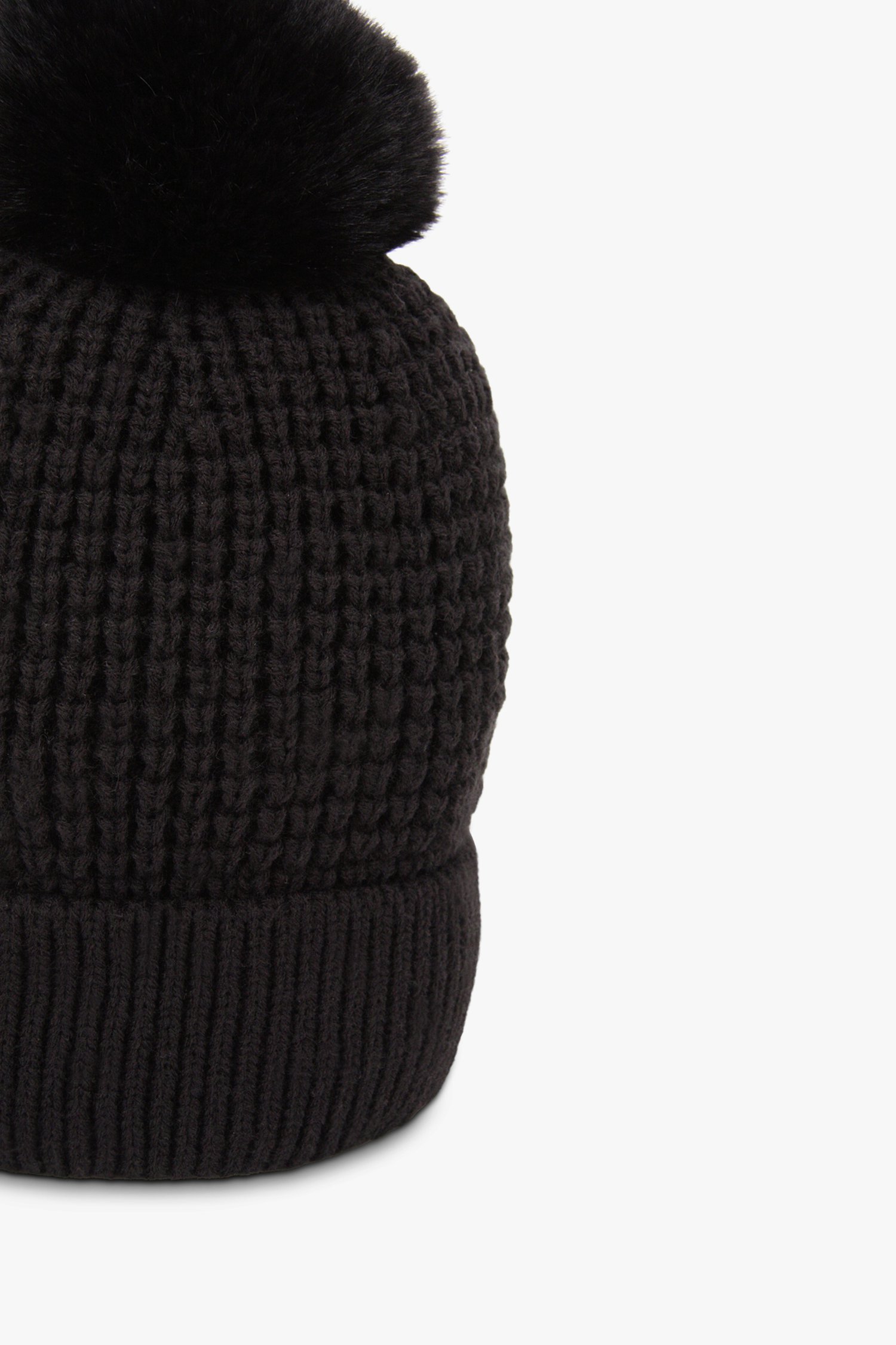 Bonnet noir avec pompon	 de Liberty Island pour Femmes