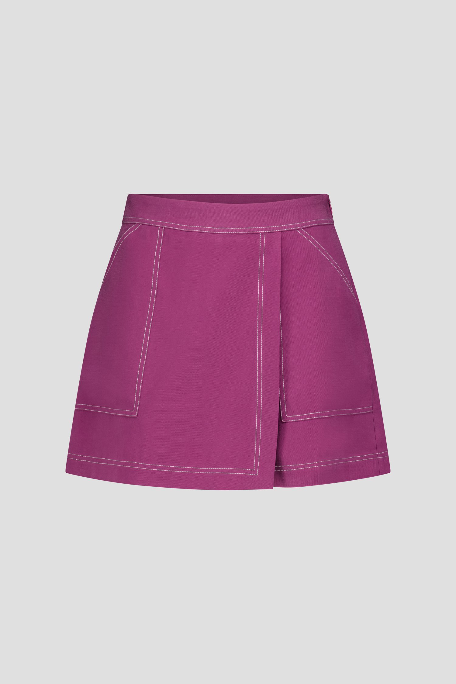 Bordeaux bermuda - wikkelrok van Louise voor Dames