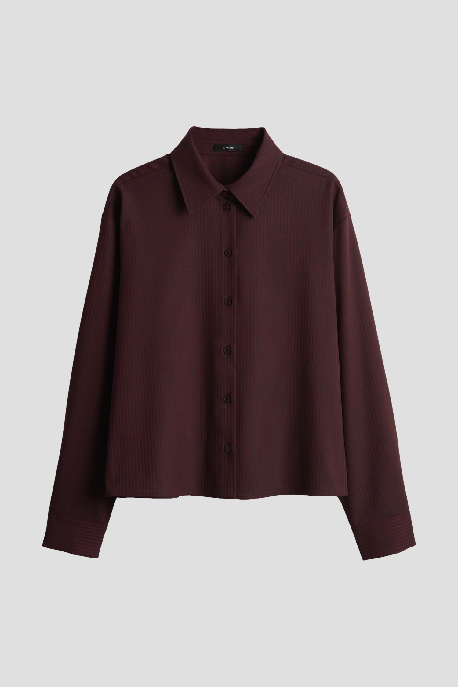 Productfoto 1 van Bordeaux blouse met gestreept motief door Opus voor Dames