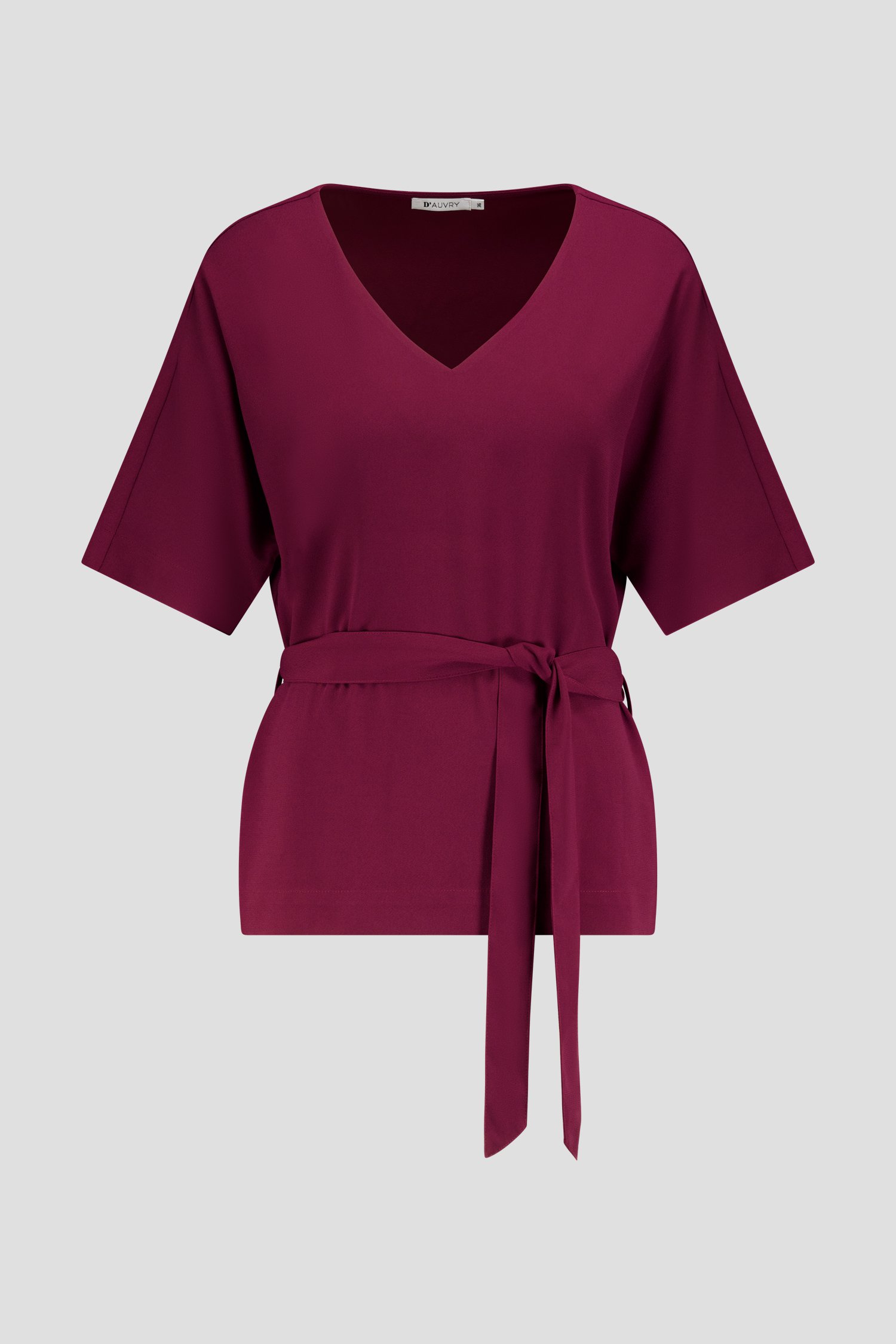 Bordeaux blouse met striklint van D'Auvry voor Dames