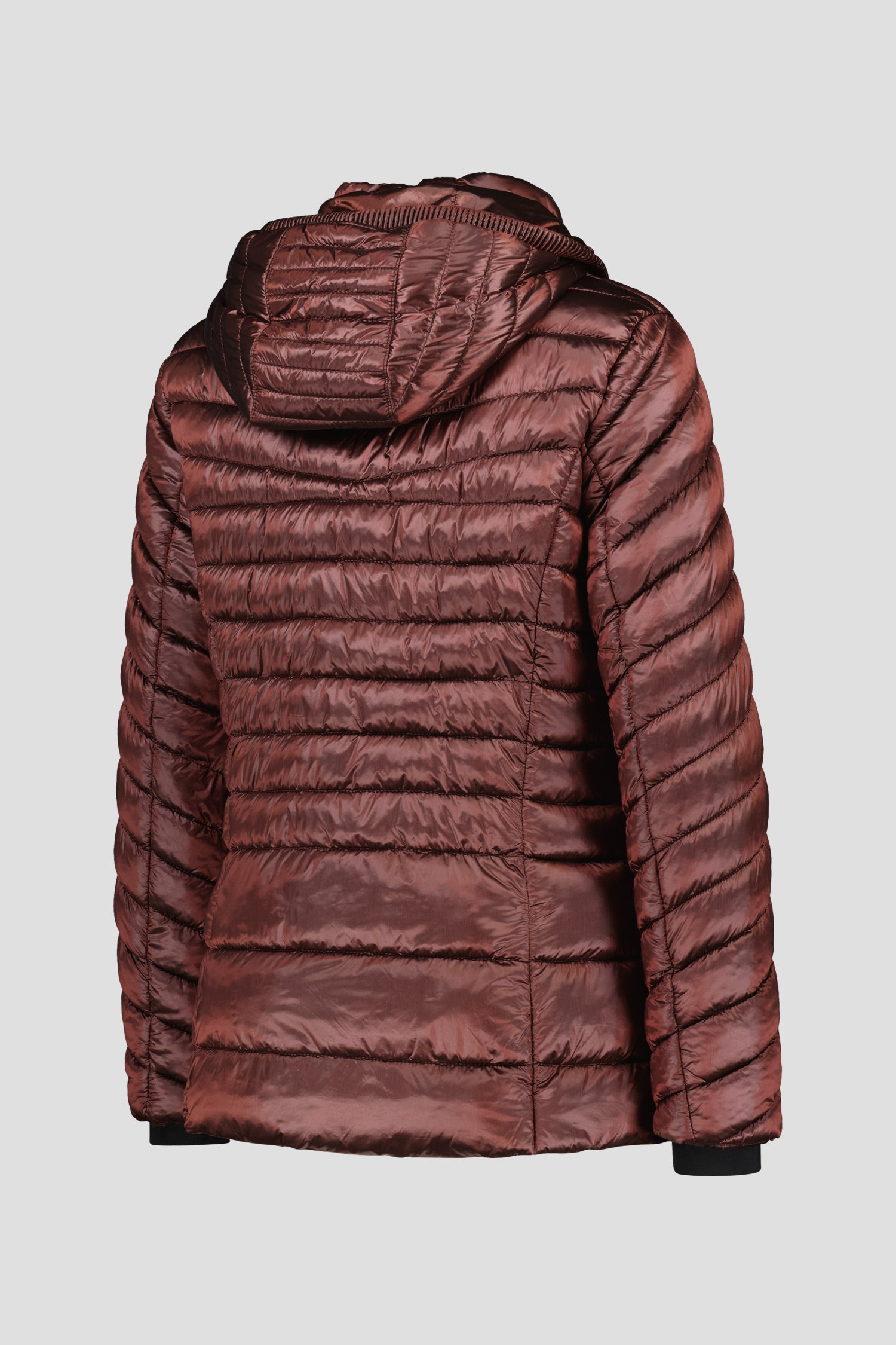 Bordeaux gewatteerde puffer jacket van Barbara Lebek voor Dames