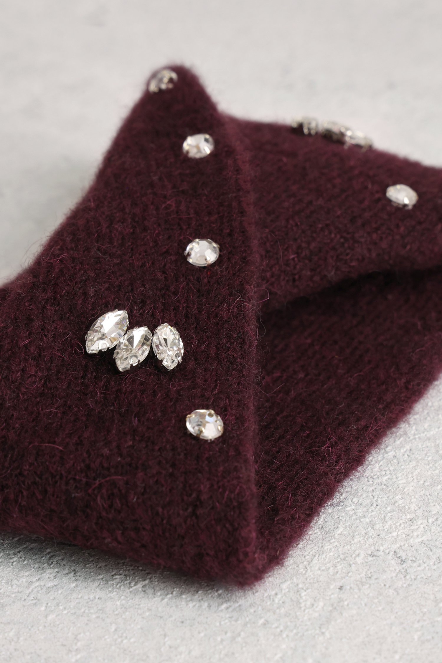 Productfoto 1 van Bordeaux hoofdband met strass door Liberty Island voor Dames