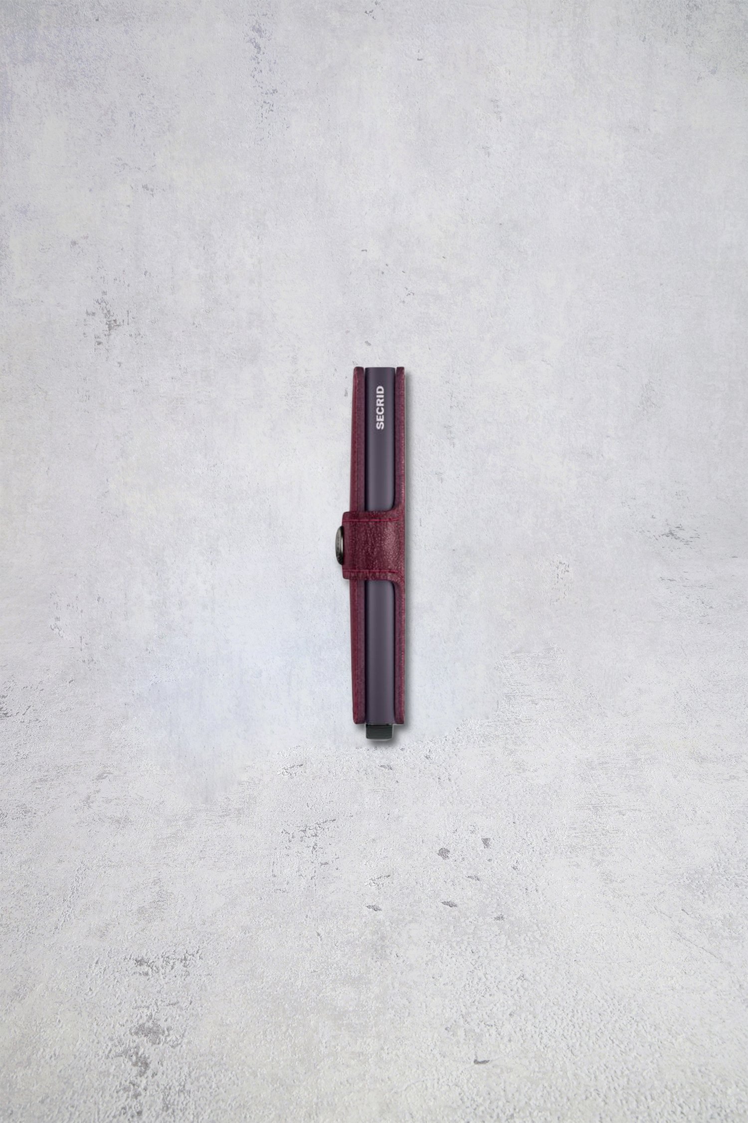 Achterkant van Bordeaux lederen kaarthouder - Miniwallet original door Secri voor Heren