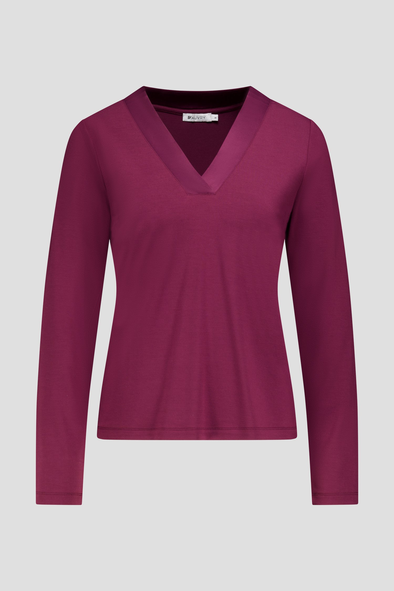 Productfoto 1 van Bordeaux T-shirt met lange mouwen door D'Auvry voor Dames