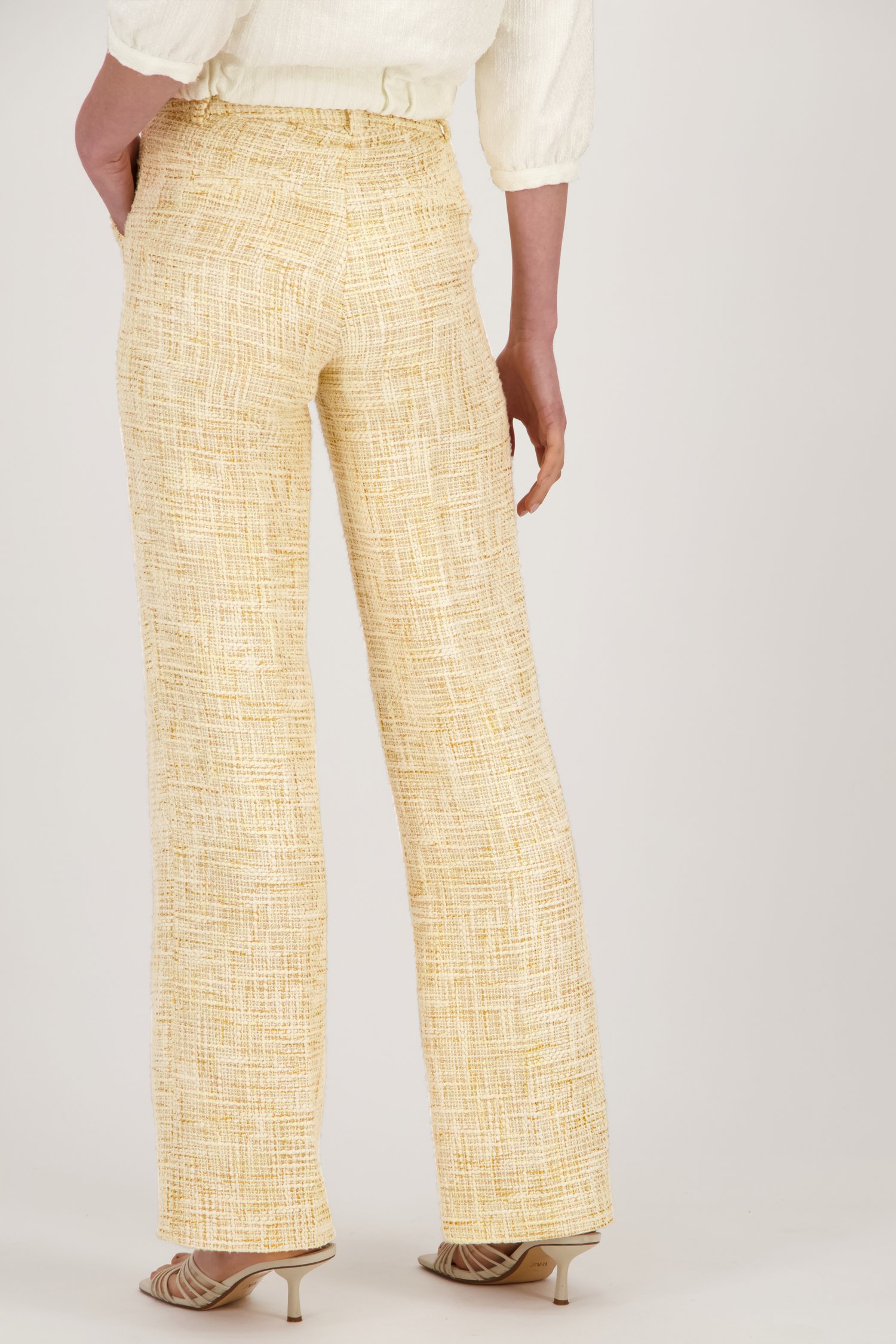 Bouclé geklede broek van AC by Annelien Coorevits voor Dames