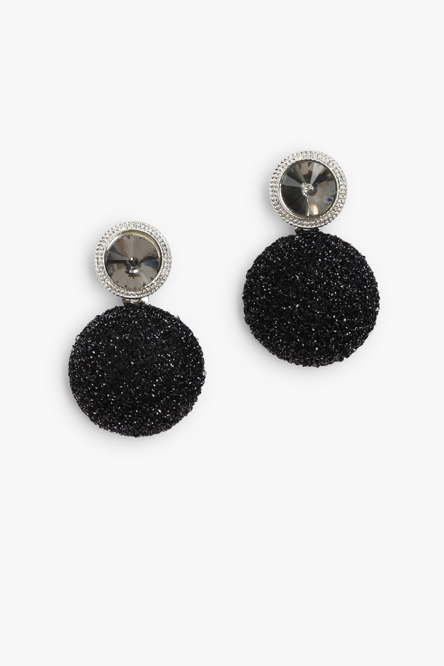 Boucles d'oreilles scintillantes noires de Liberty Island pour Femmes