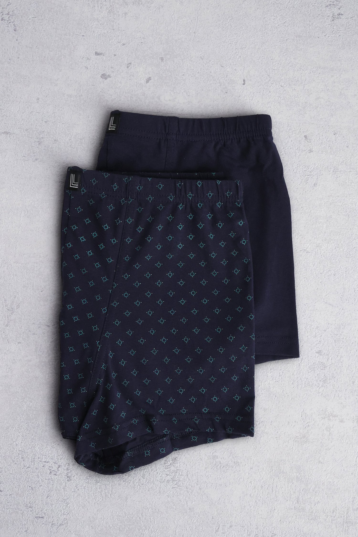 Boxer bleu marine - Trunk pants - Set de 2 de Liberty Island pour Hommes