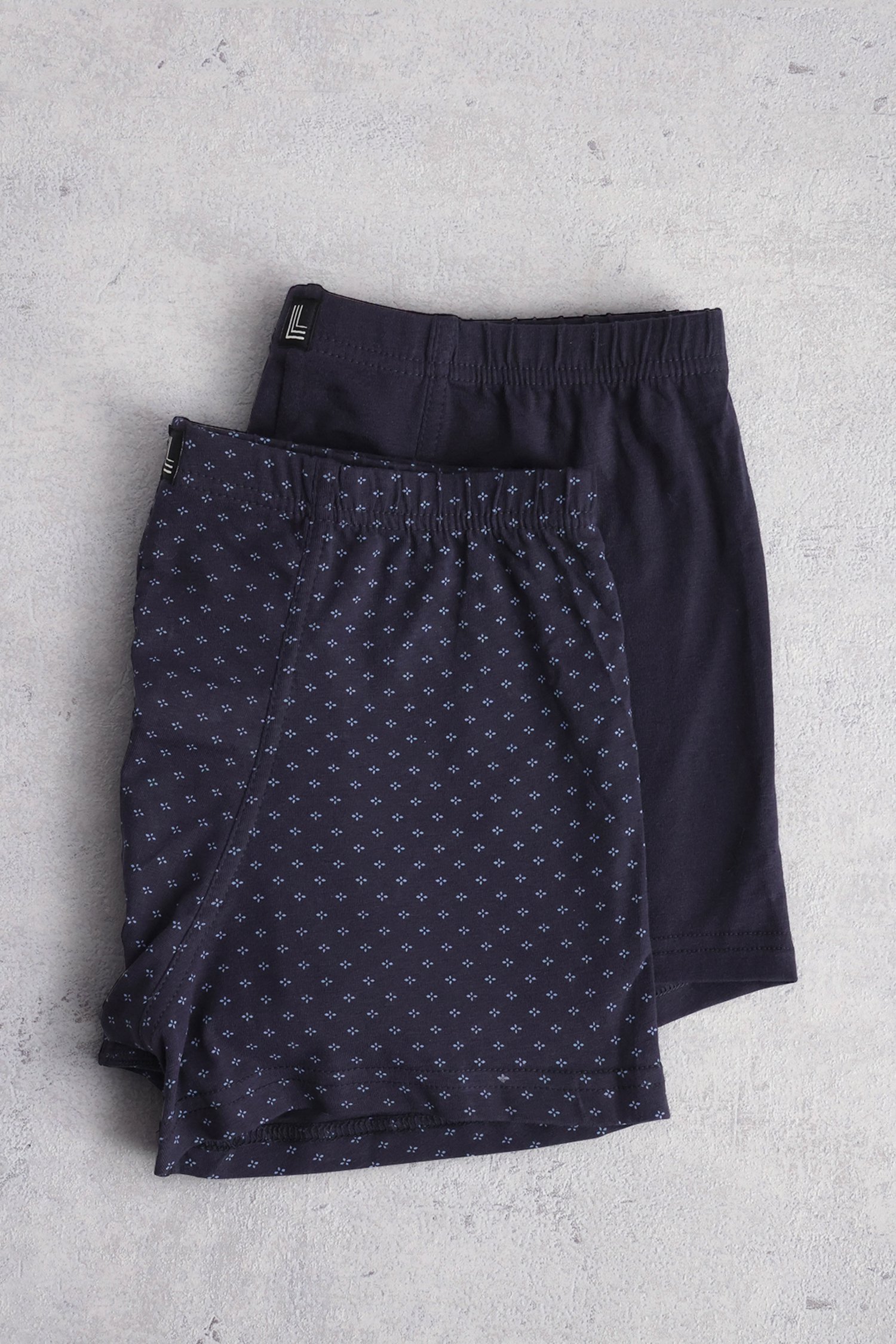Boxer bleu marine - Trunk pants - Set de 2 de Liberty Island pour Hommes
