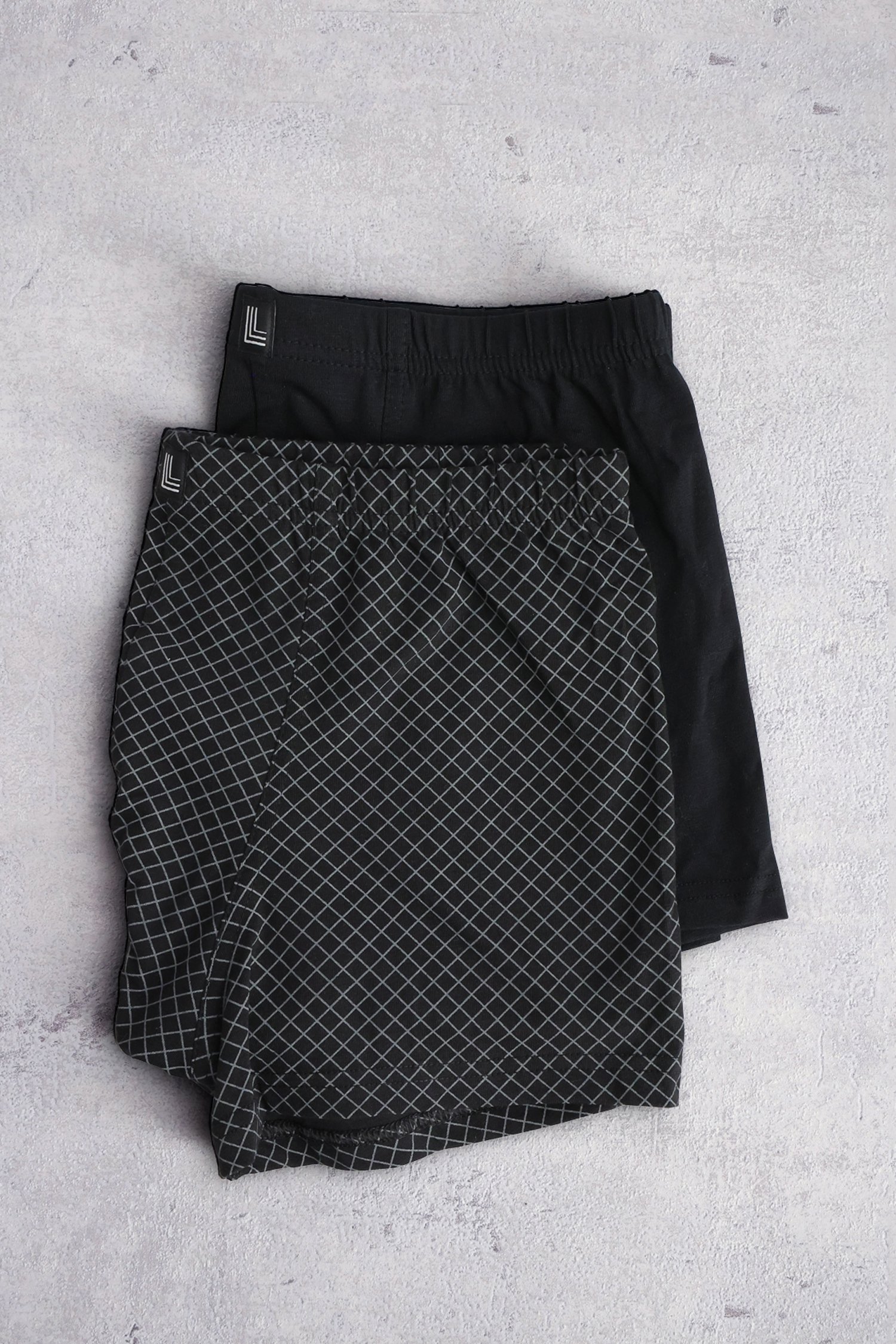 Boxer noir - Trunk pants - Set de 2 de Liberty Island pour Hommes