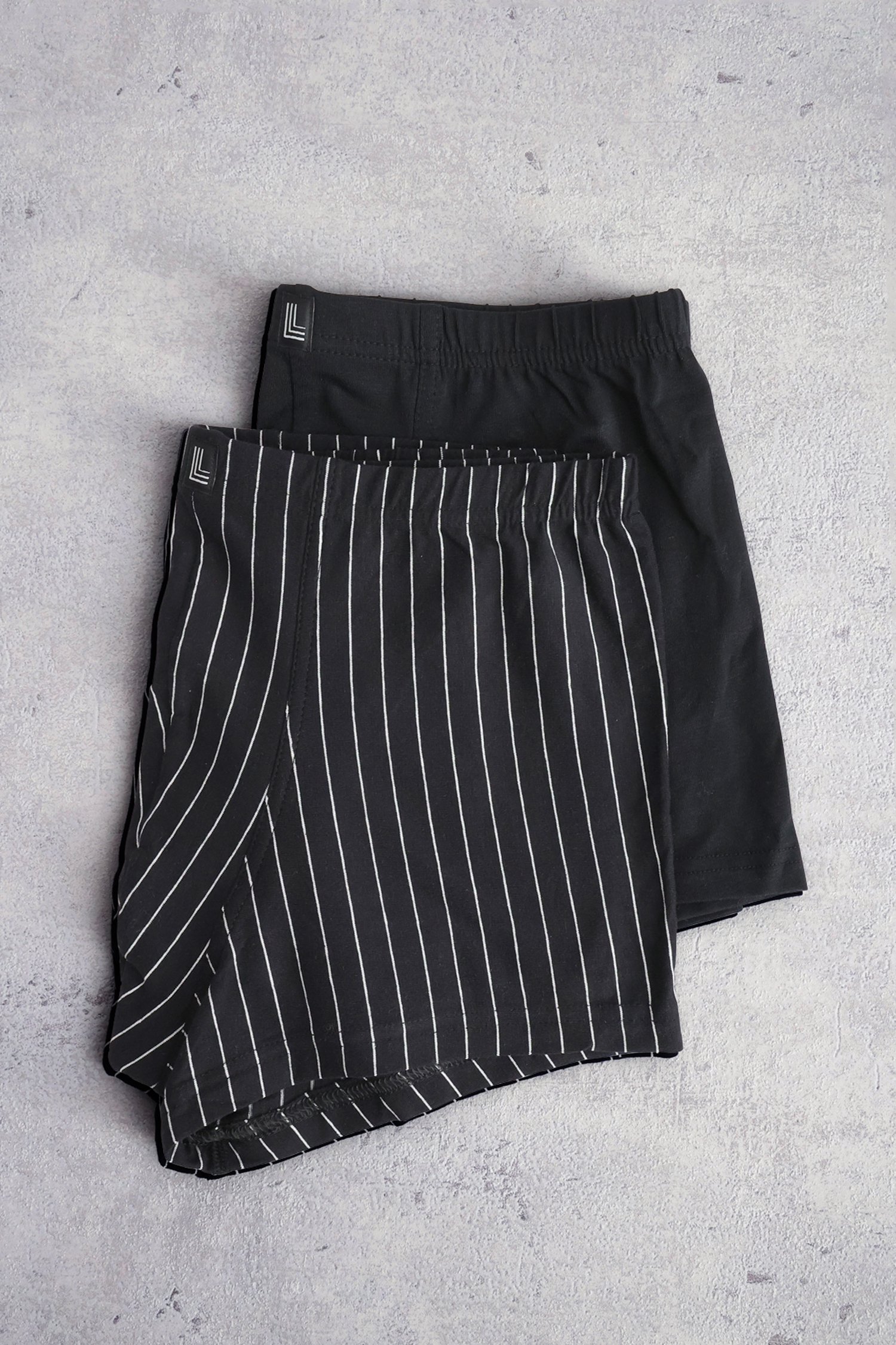 Boxer noir - Trunk pants - Set de 2 de Liberty Island pour Hommes