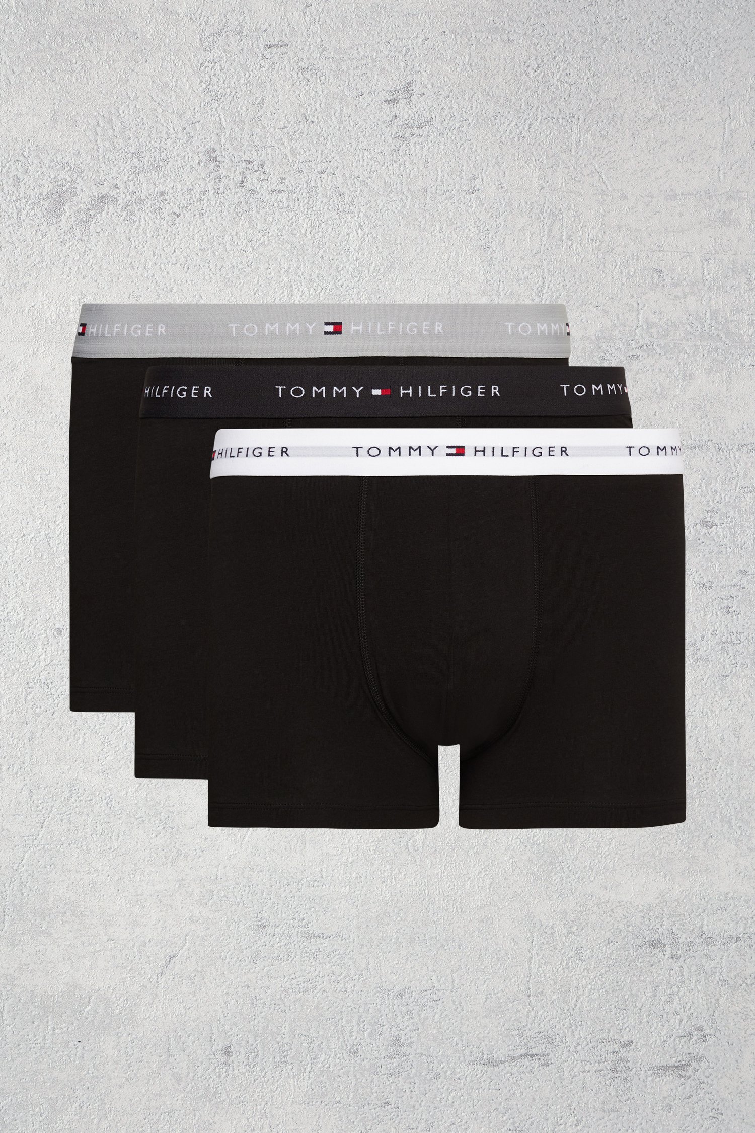 Le devant de Boxers noir - Set de 3 de Tommy Hilfiger pour Hommes