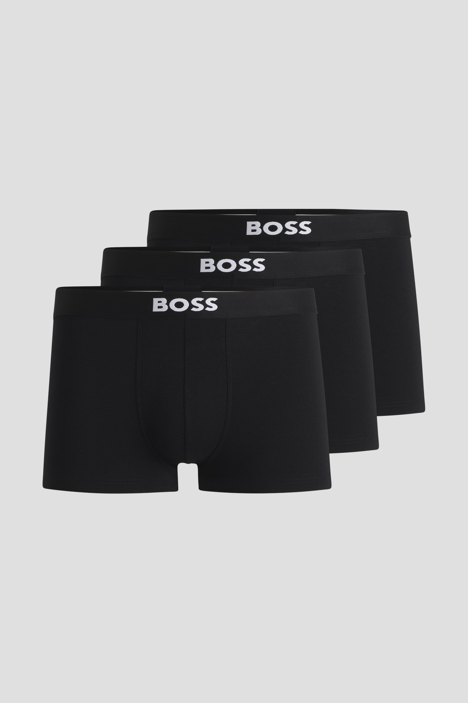 Le devant de Boxers noirs – Lot de 3 de Hugo Boss pour Hommes