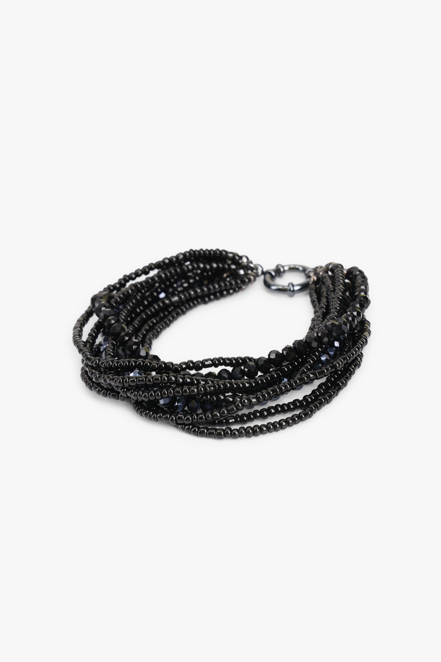 Bracelet noir avec perles fines de Liberty Island pour Femmes