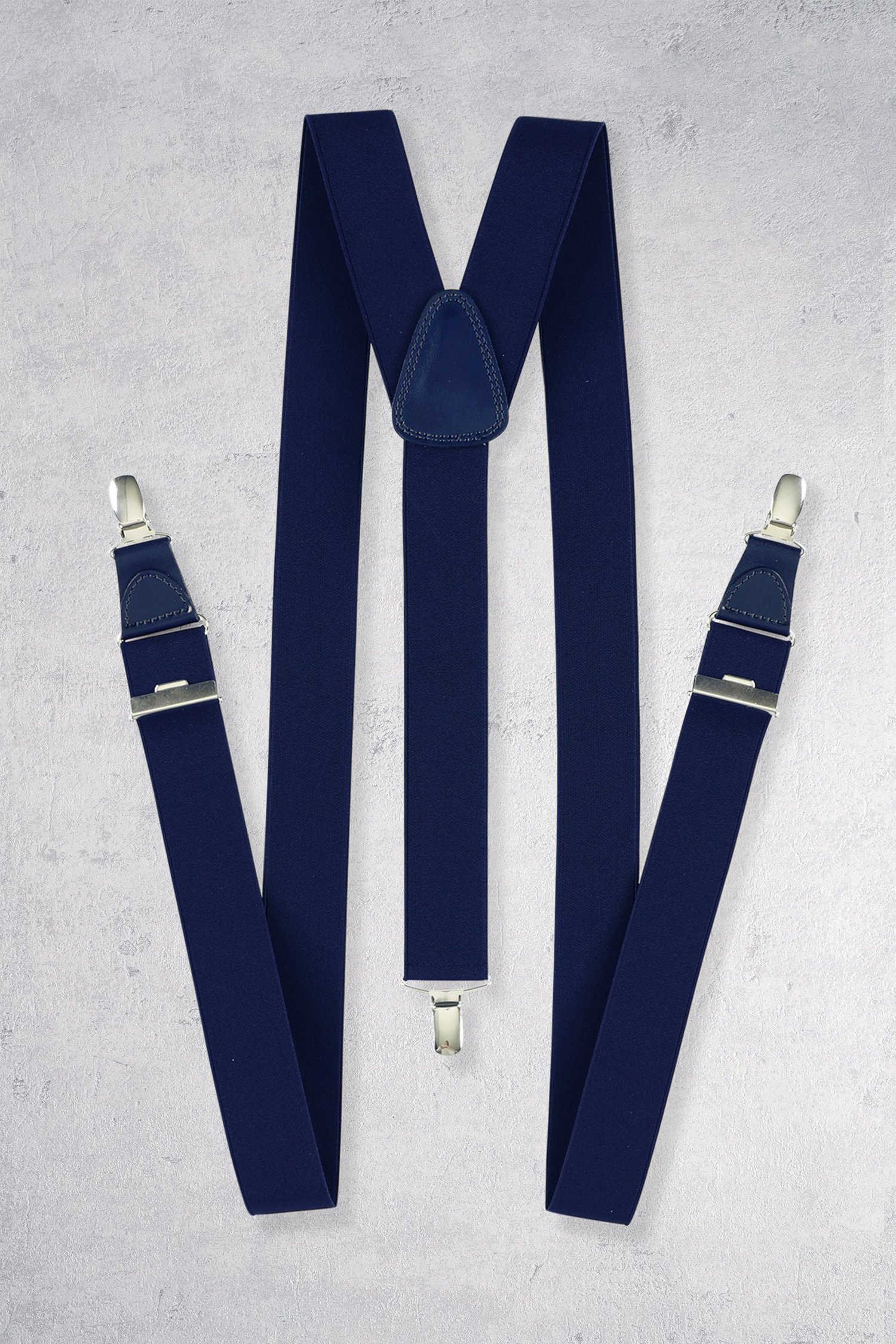Le devant de Bretelles bleu marine Otmar de Michaelis pour Hommes