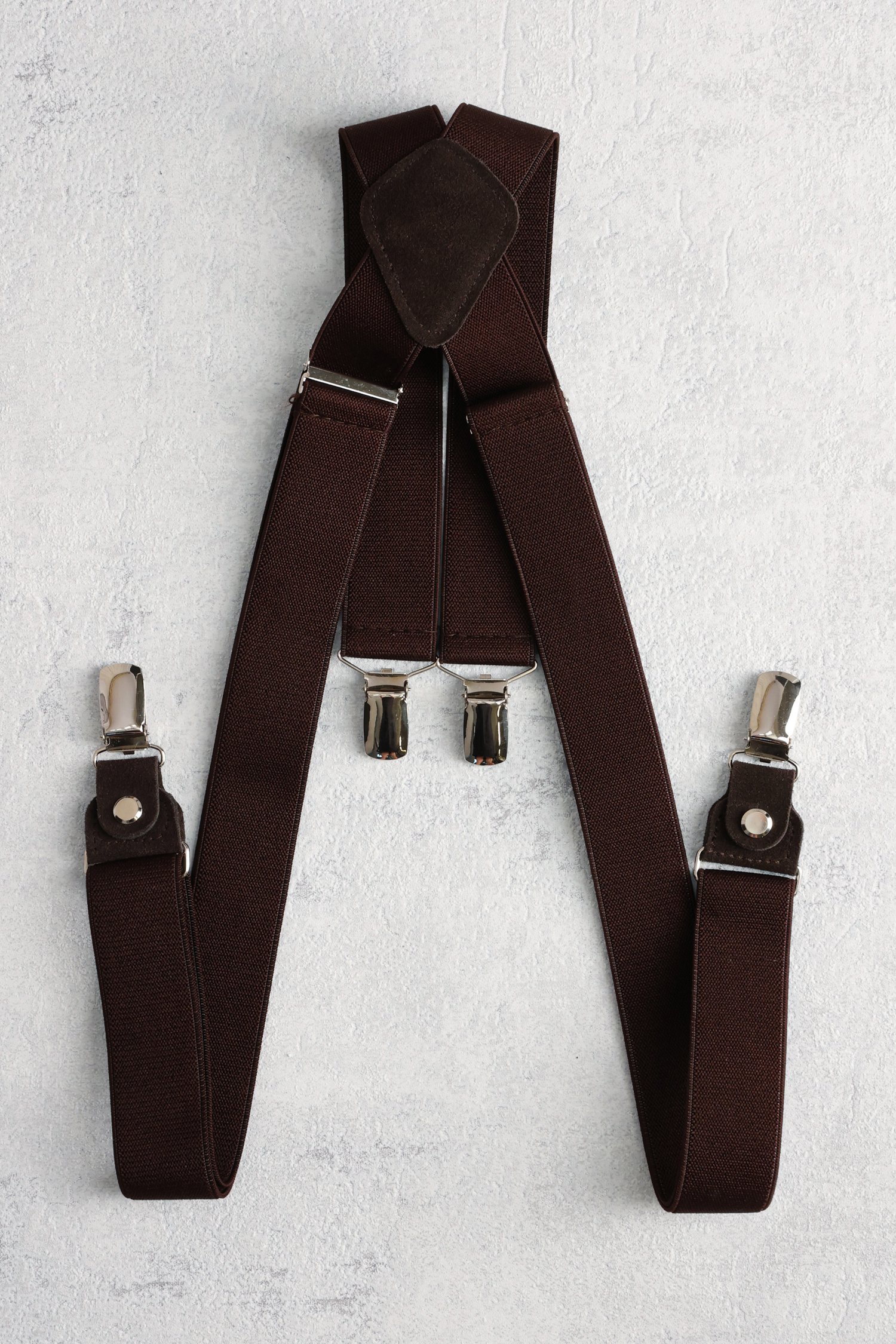 Le devant de Bretelles brun foncé de Liberty Island pour Hommes