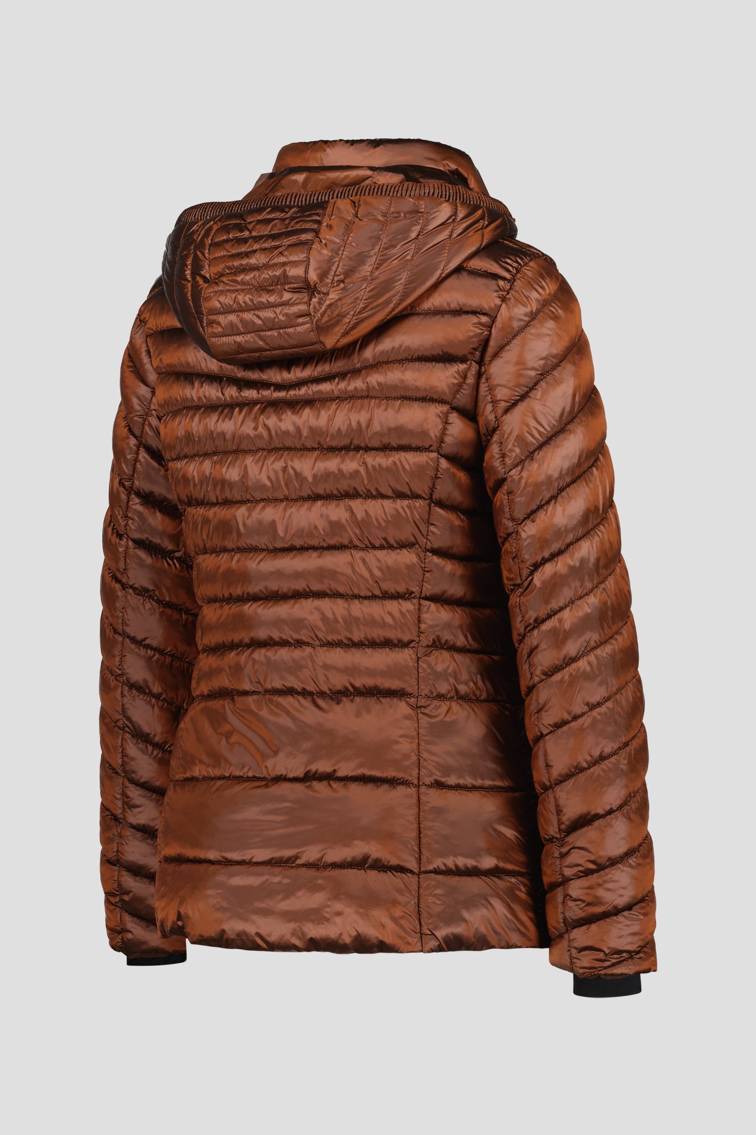 Bronzen gewatteerde puffer jacket van Barbara Lebek voor Dames