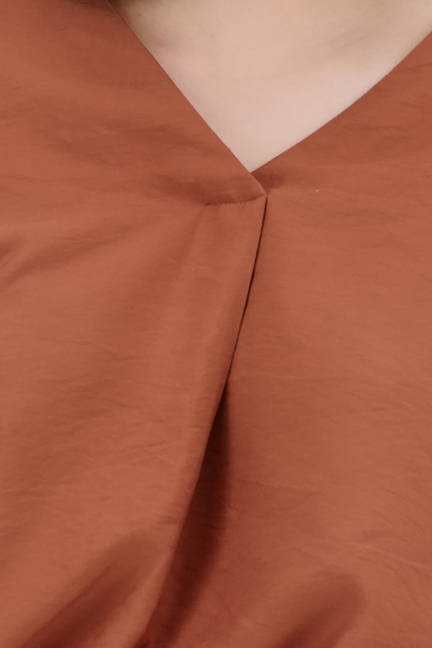 Bruine blouse met 3/4 mouwen van Only Carmakoma voor Dames