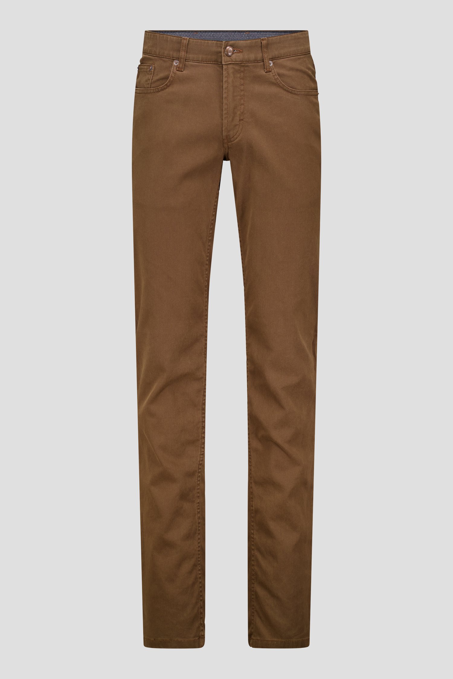 Bruine chino - Jackson - Regular fit van Brassville voor Heren