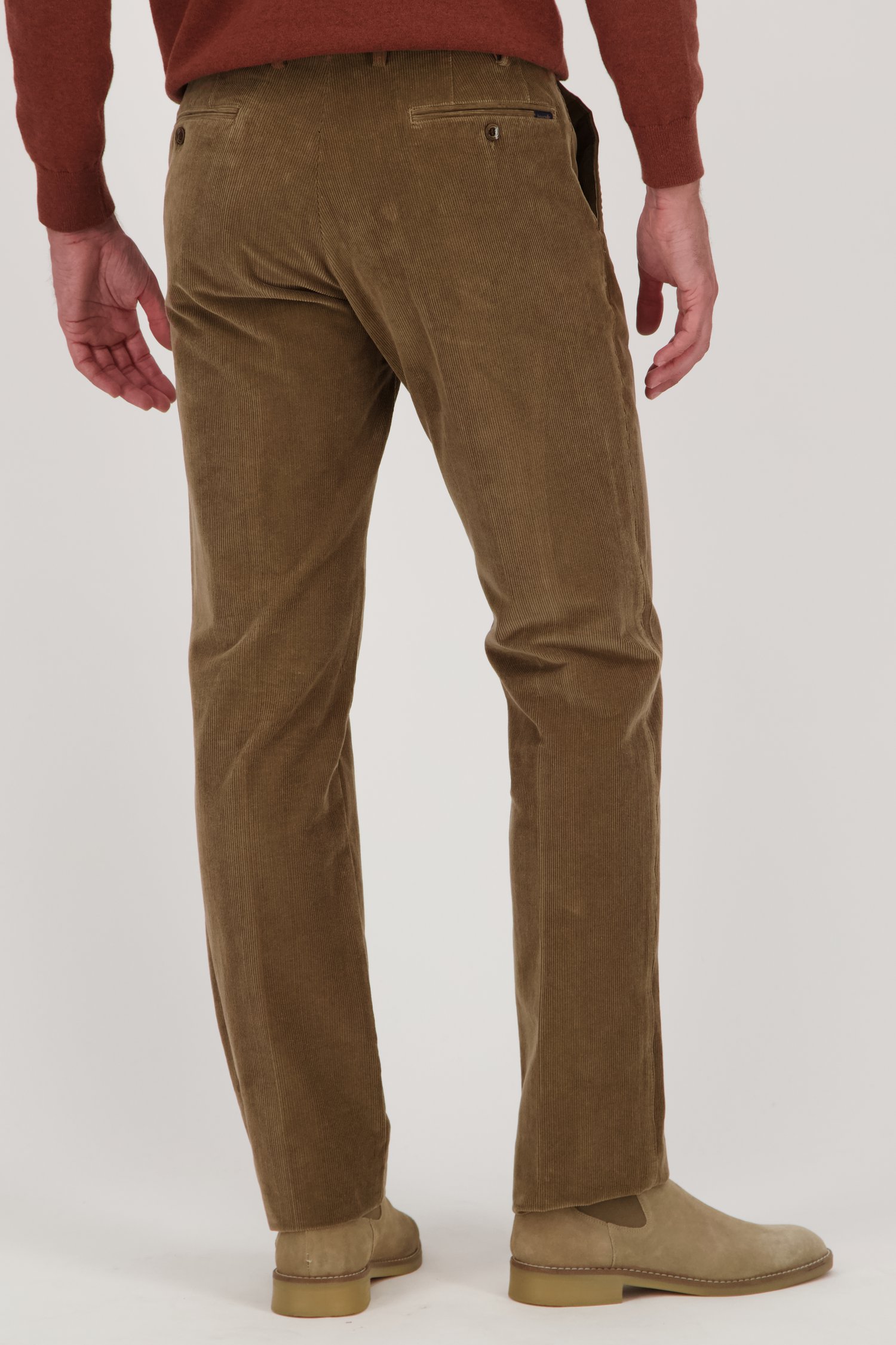 Bruine corduroy broek - Vancouver - Regular fit van Brassville voor Heren