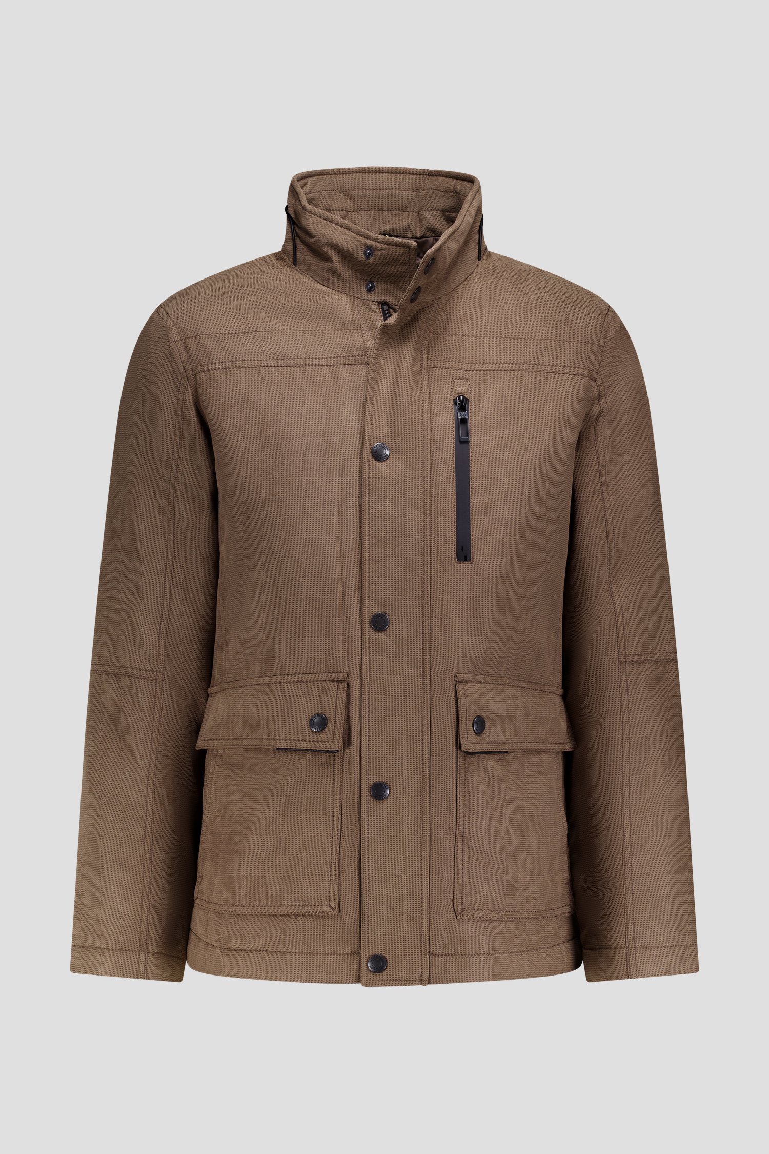 Productfoto 2 van Bruine jas met fijn motief door Gate One voor Heren