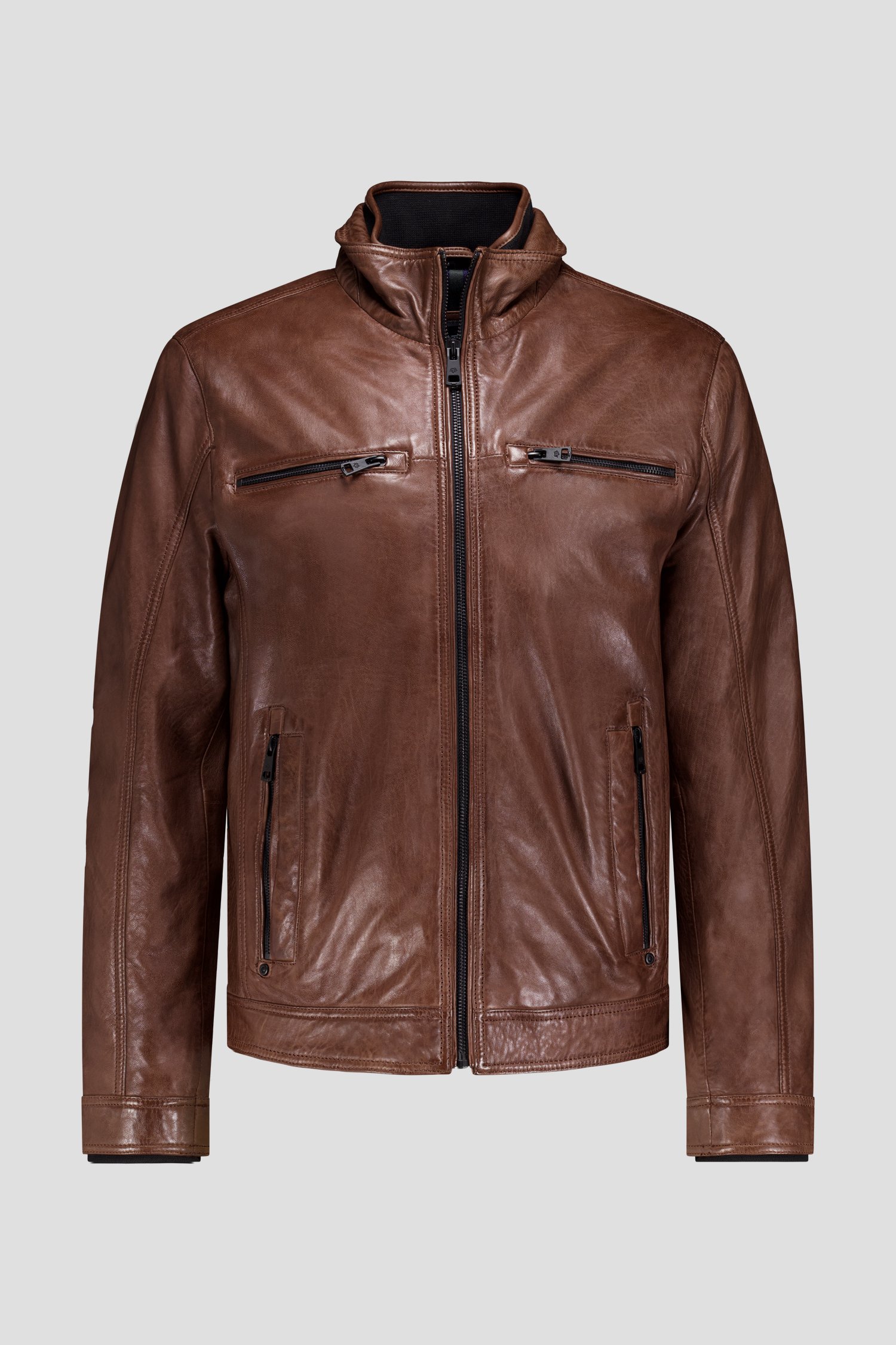 Fancyd Tan Leather Jacket Men's, Cafe Racer Fancyd Tan Leather Jacket Men's, Cafe Racer