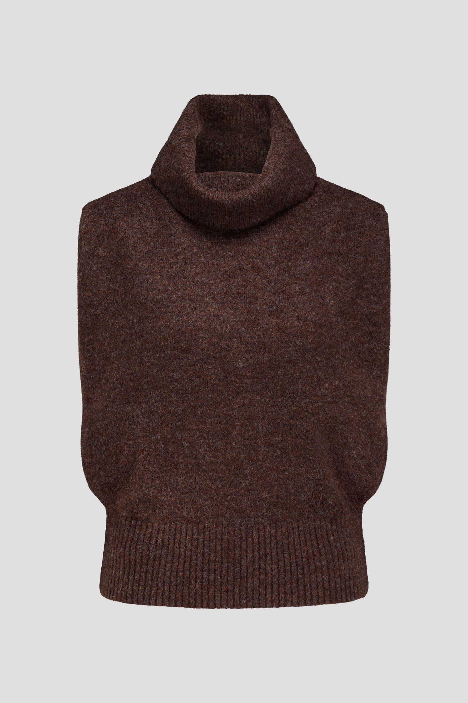 Productfoto 1 van Bruine mouwloze trui door Louise voor Dames