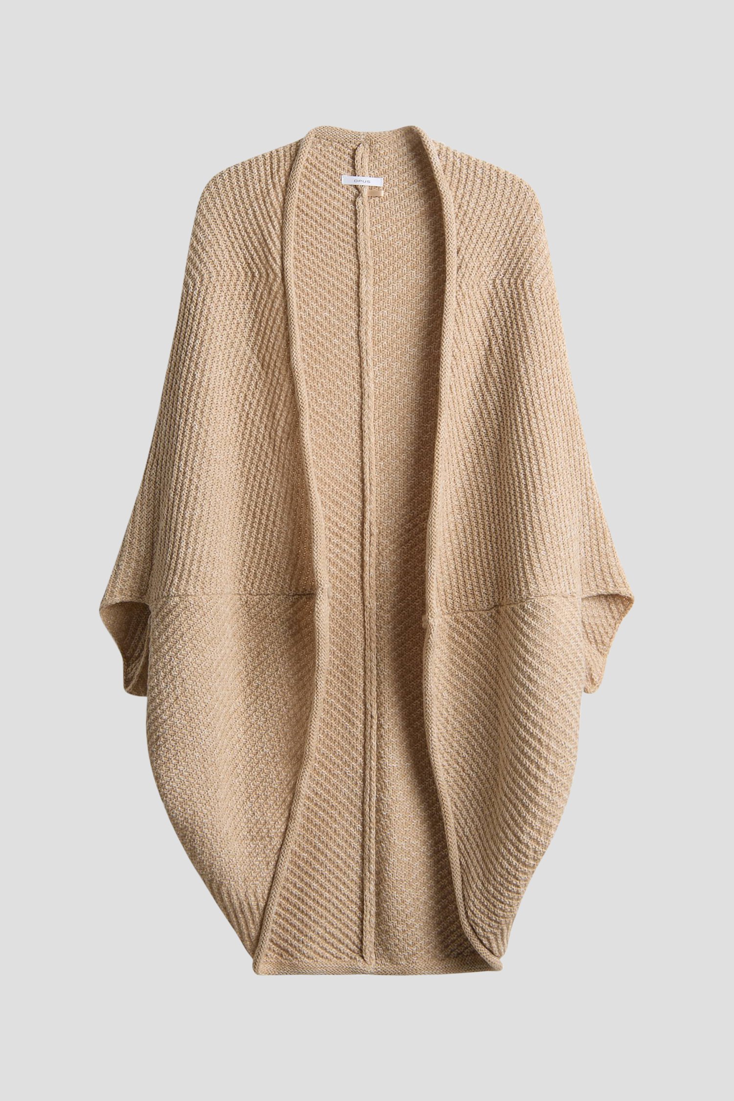 Photo produit 1 de Cape tricotée beige de Opus pour Femmes