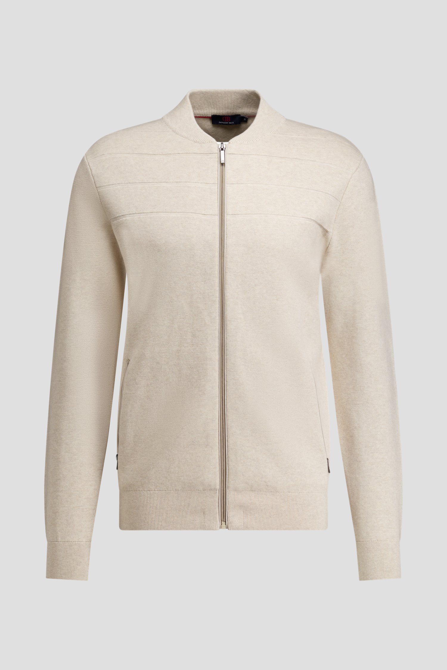 Photo produit 1 de Cardigan beige à fermeture éclair de Dansaert Blue pour Hommes