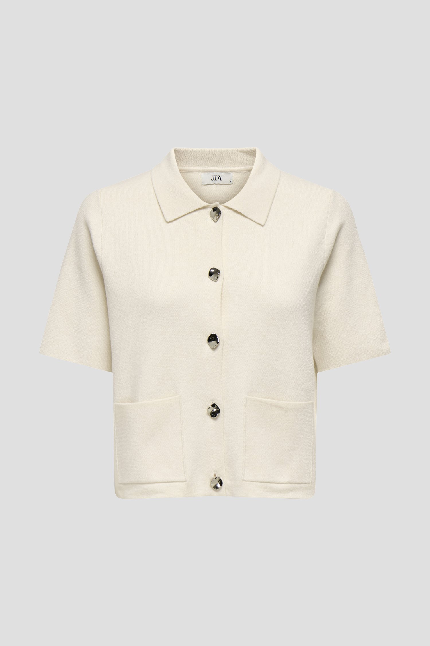 Photo produit 1 de Cardigan beige en maille à manches courtes de JDY pour Femmes