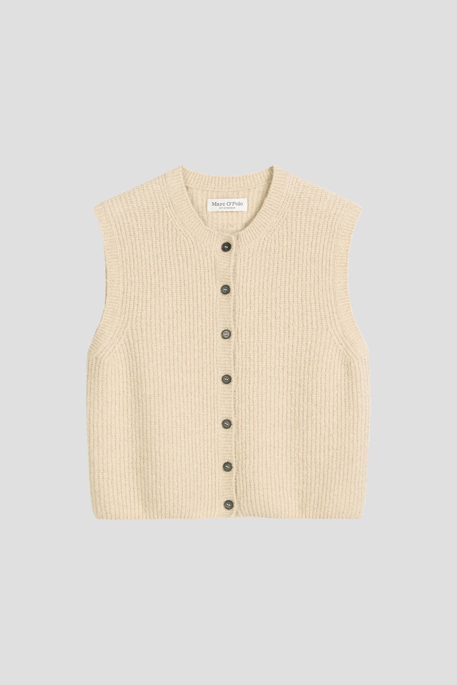 Photo produit 1 de Cardigan beige sans manches de Marc O'Polo pour Femmes