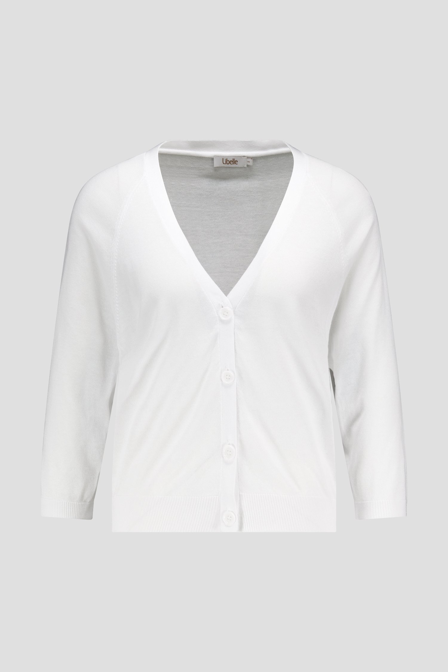 Cardigan blanc à col en V de Libelle pour Femmes