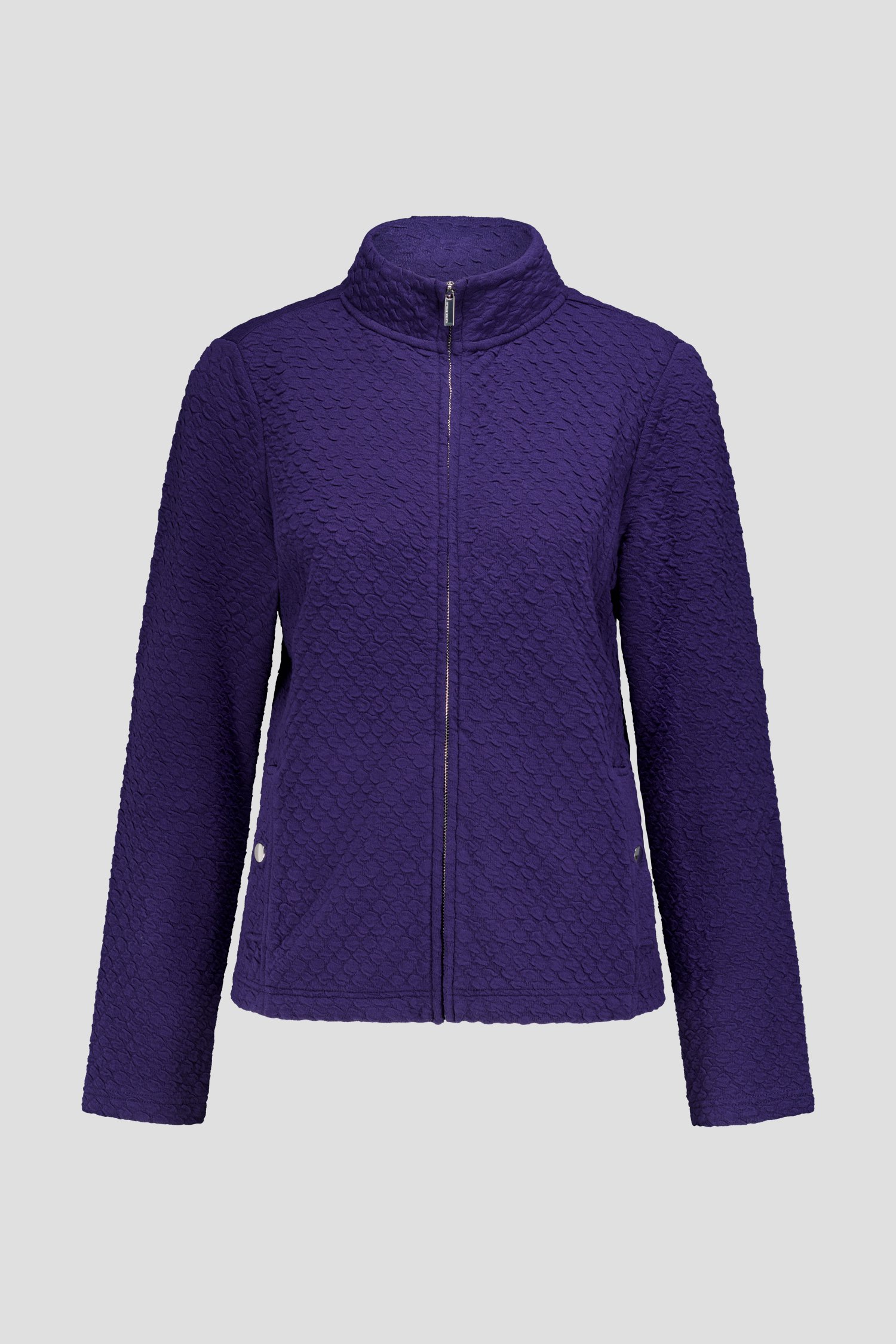 Photo produit 1 de Cardigan bleu avec fermeture zippée de Claude Arielle pour Femmes