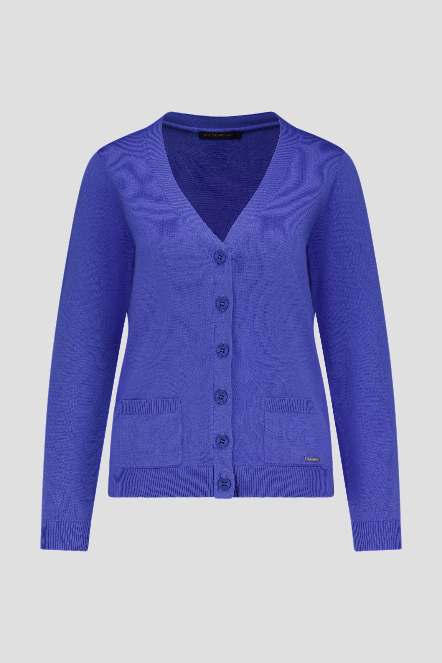 Cardigan bleu de Claude Arielle pour Femmes