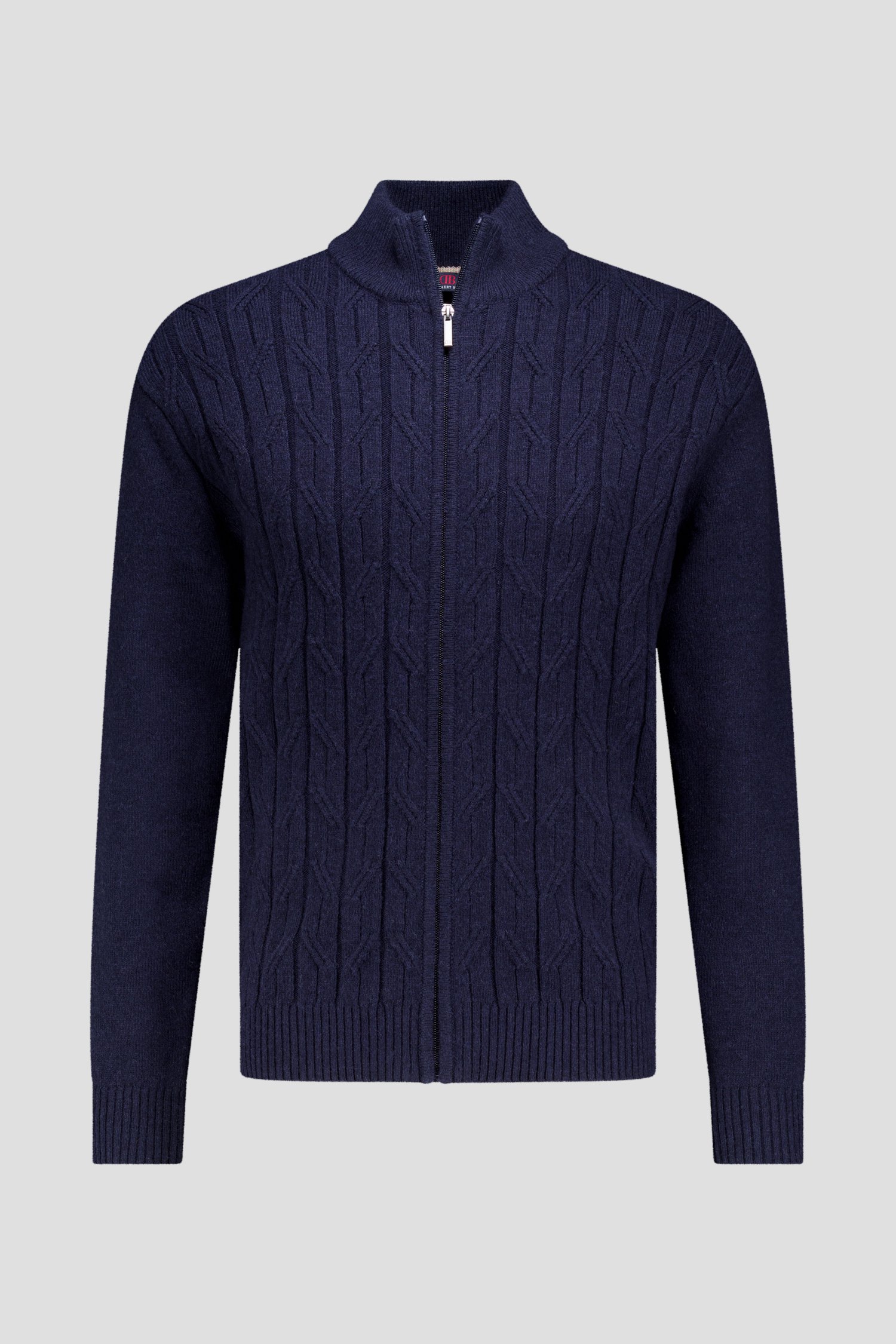Photo produit 1 de Cardigan bleu marine à motif torsadé de Dansaert Blue pour Hommes