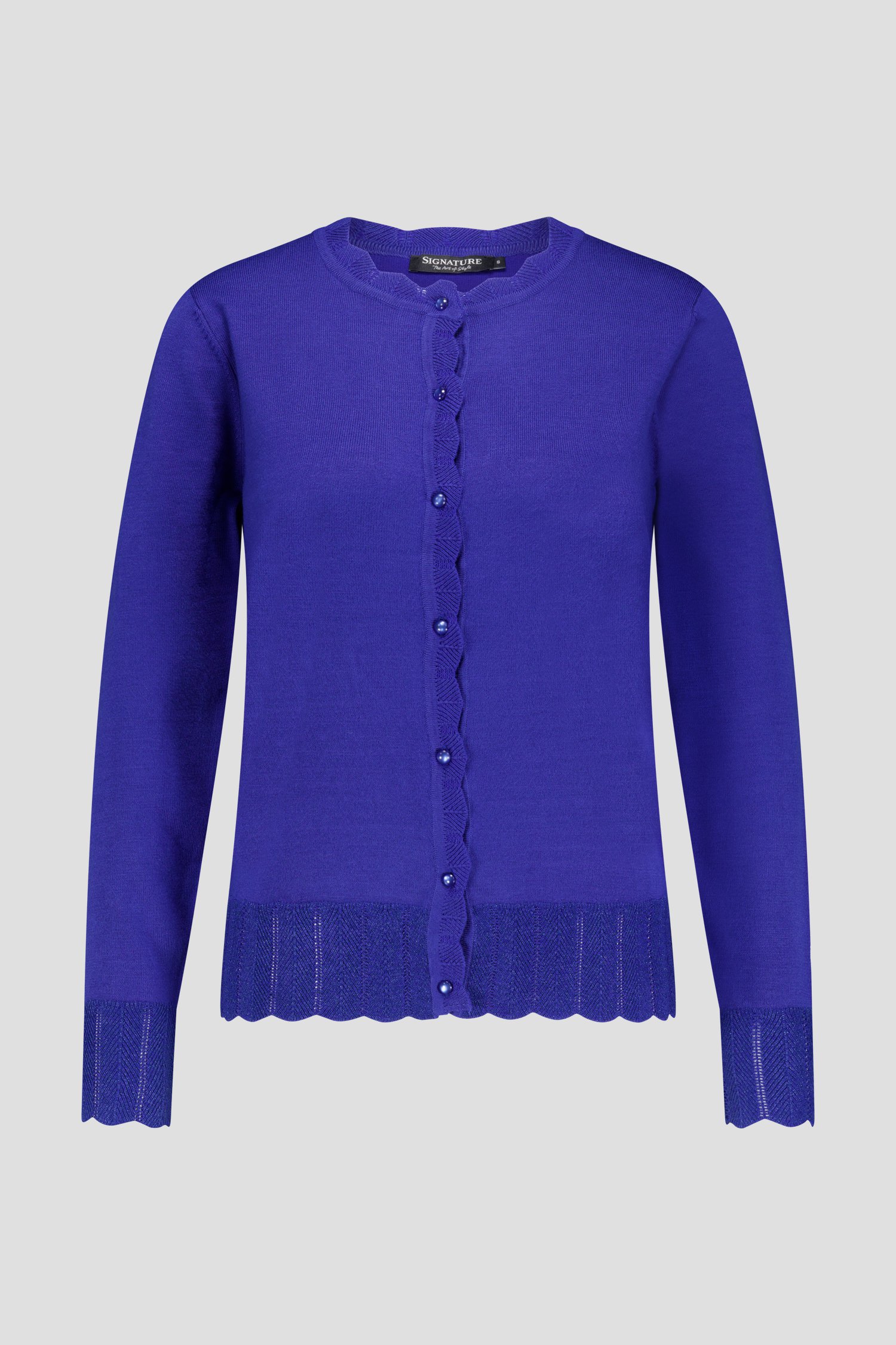 Cardigan bleu de Signature pour Femmes