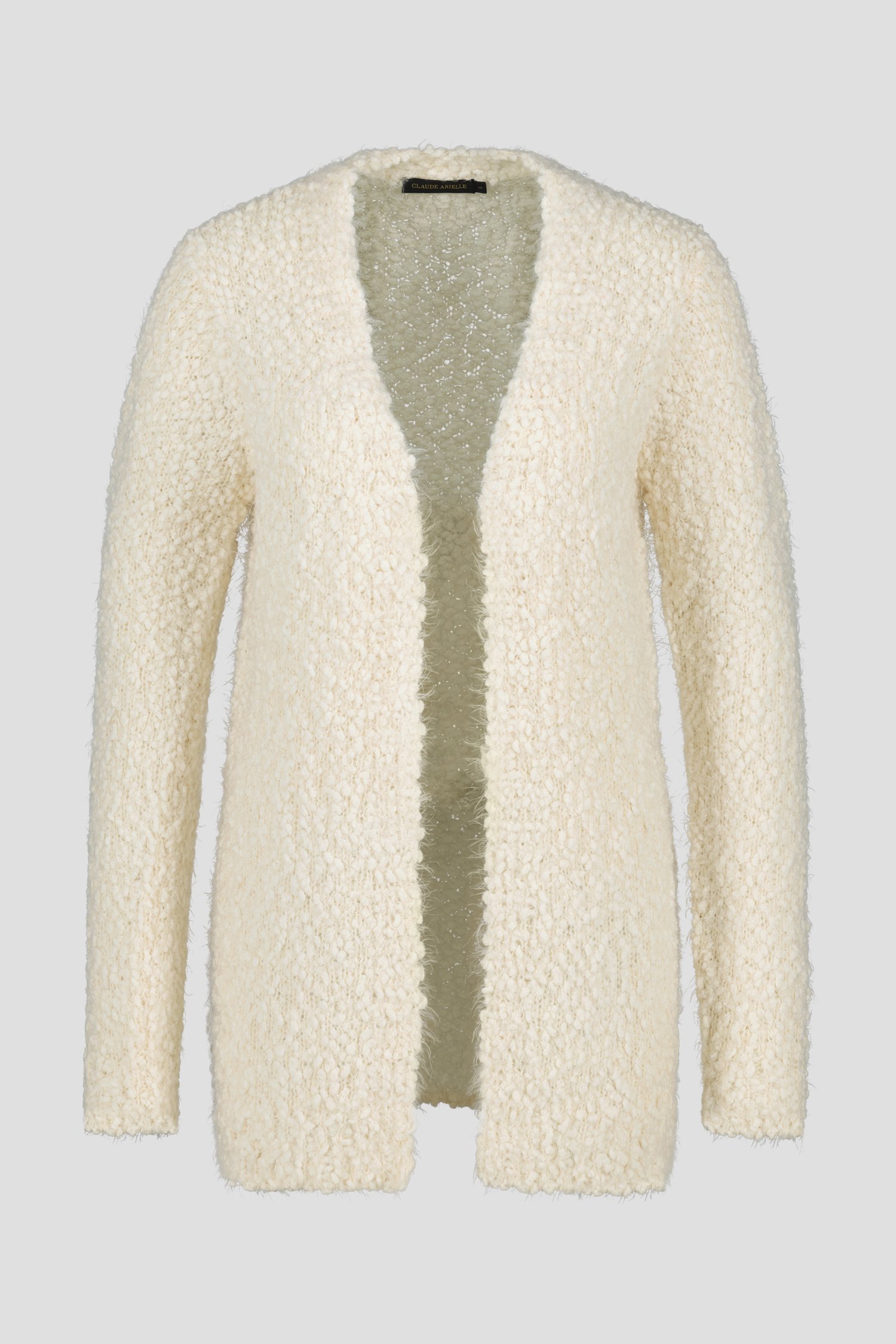 Cardigan doux écru de Claude Arielle pour Femmes