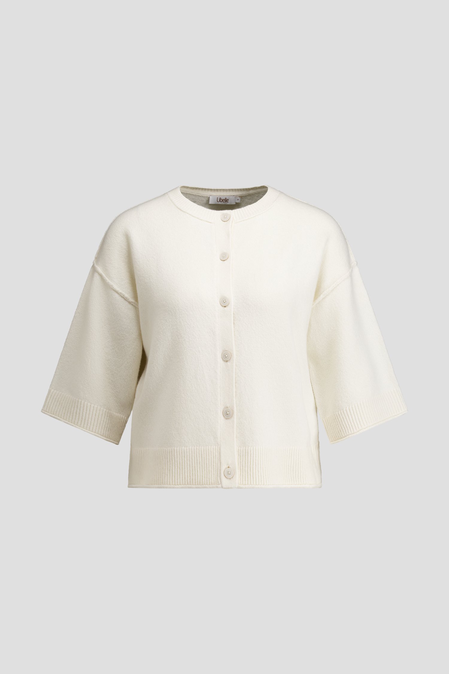 Photo produit 1 de Cardigan écru à manches trois-quarts de Libelle pour Femmes