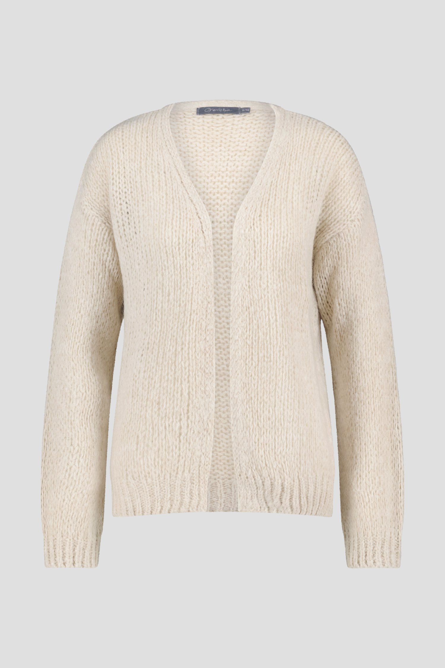 Cardigan écru avec laine	 de Geisha pour Femmes