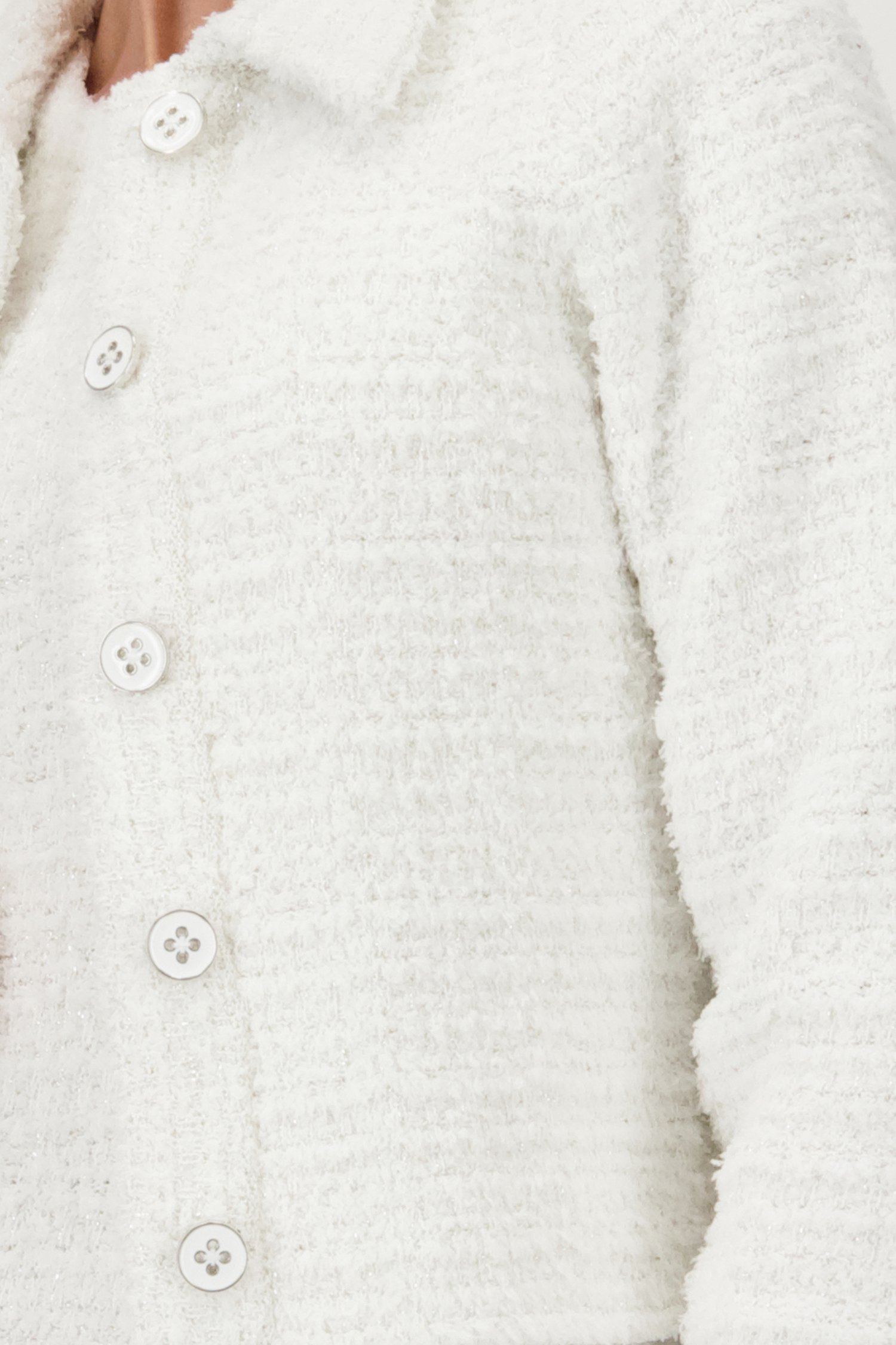 Cardigan écru en bouclette de D'Auvry pour Femmes