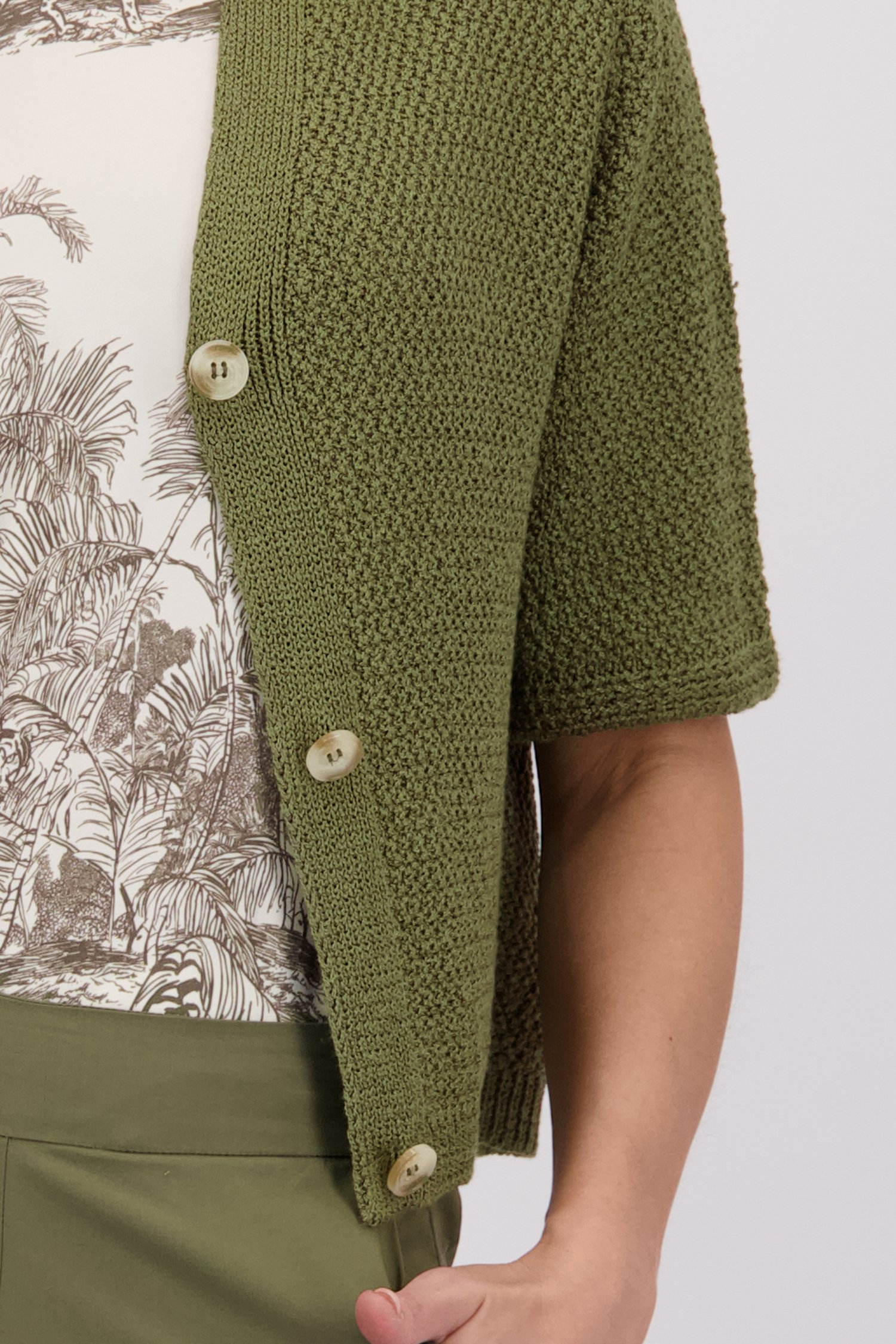 Cardigan Femme More&More Noir Et Blanc Taille 34 - Occasion Très Bon état, Style Grobstrick