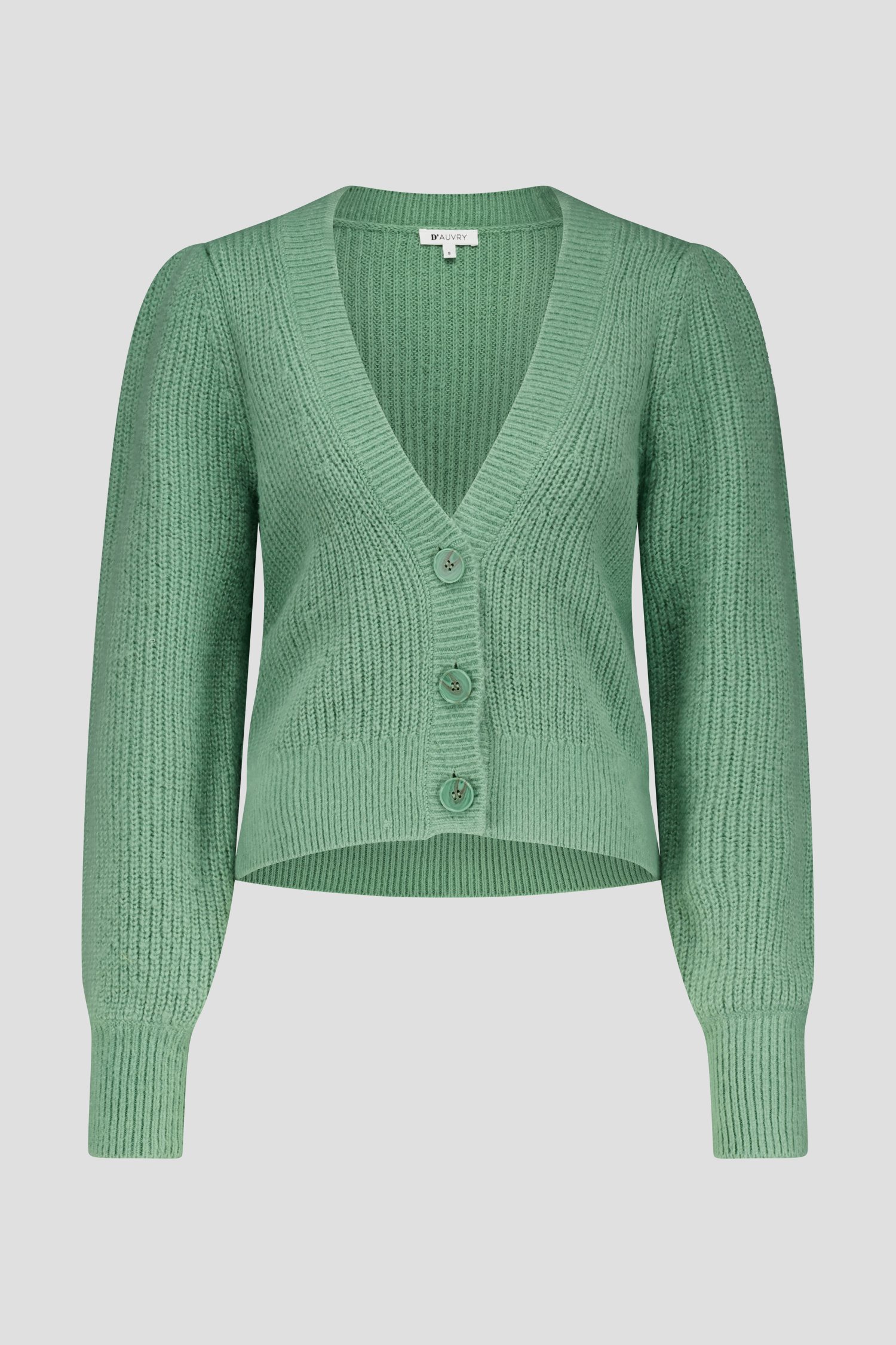 Cardigan en tricot - vert clair de D'Auvry pour Femmes