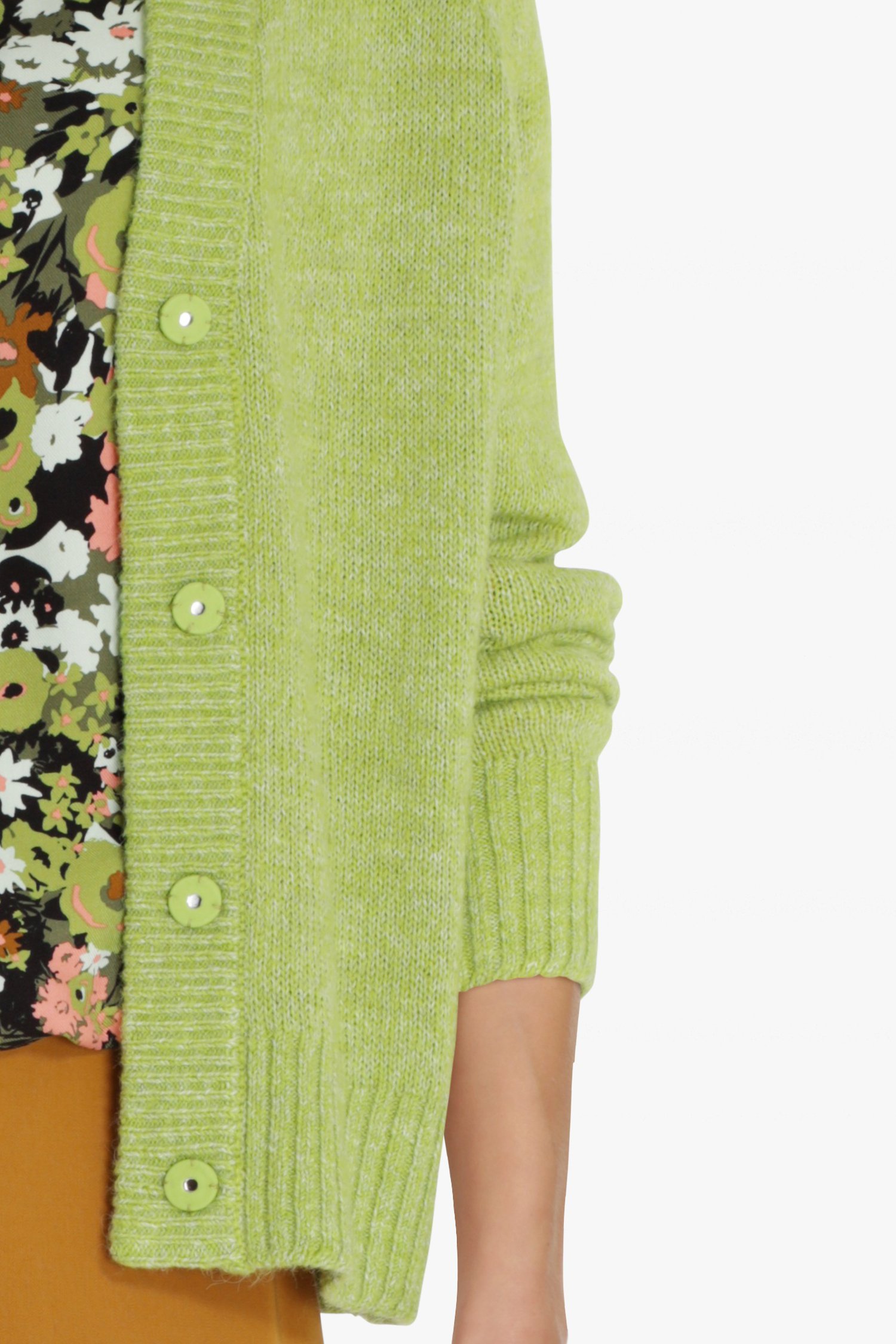 Cardigan en tricot vert de Libelle pour Femmes