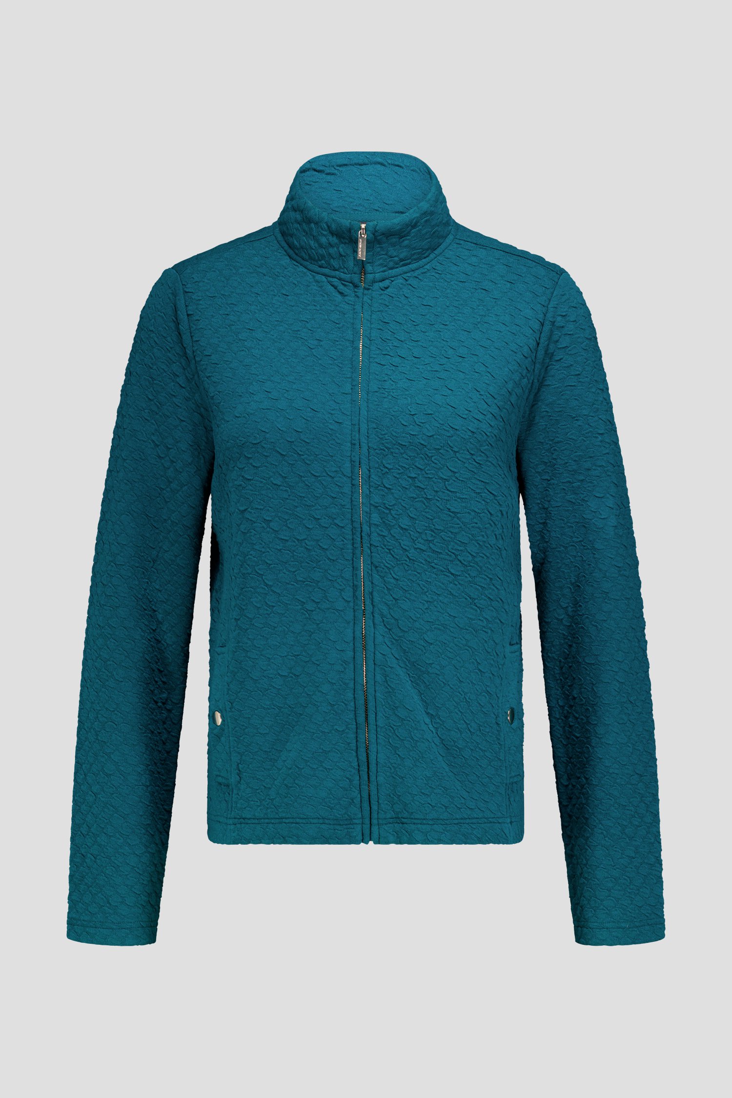 Photo produit 1 de Cardigan vert avec fermeture zippée de Claude Arielle pour Femmes