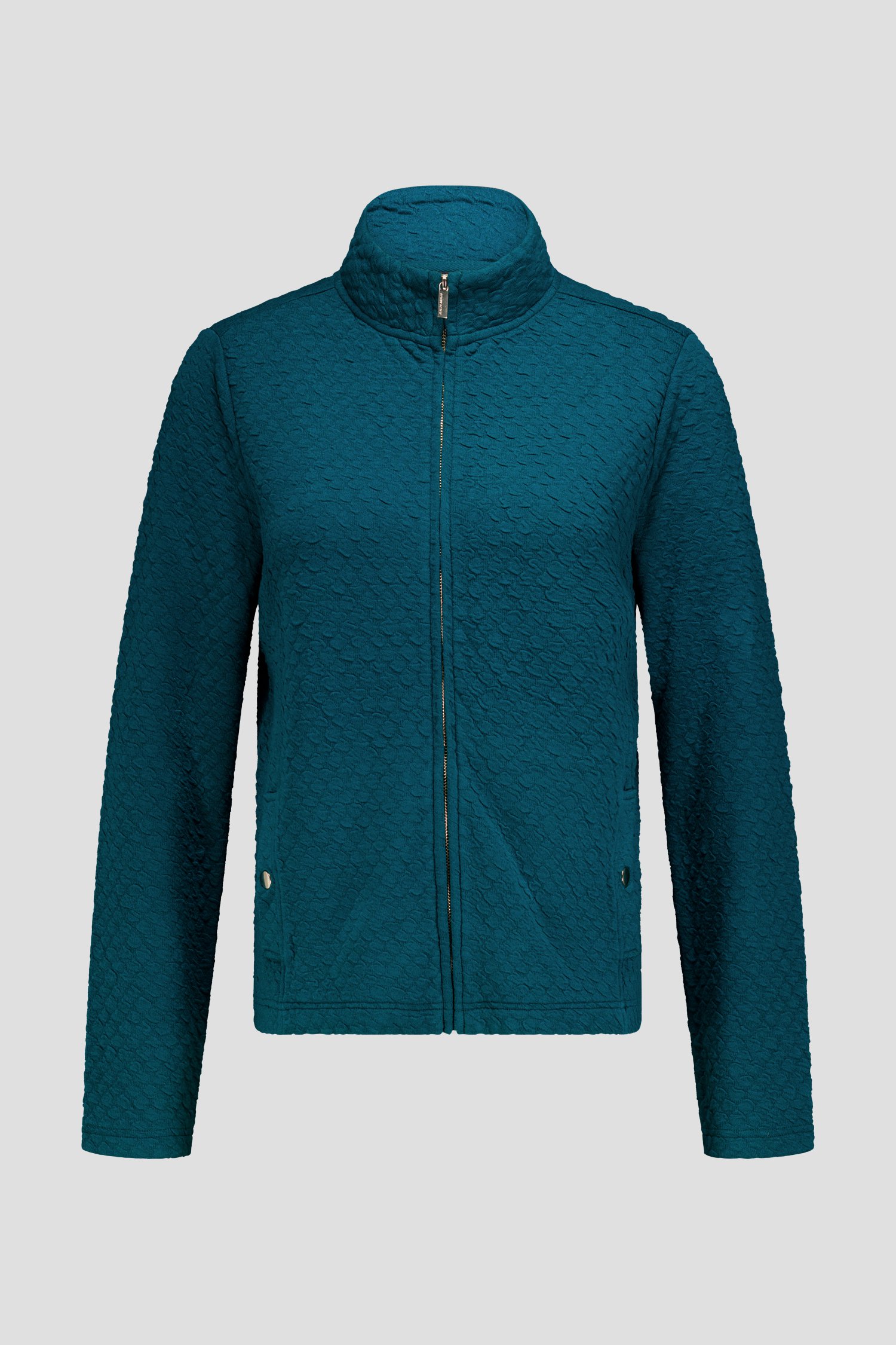 Photo produit 2 de Cardigan vert avec fermeture zippée de Claude Arielle pour Femmes