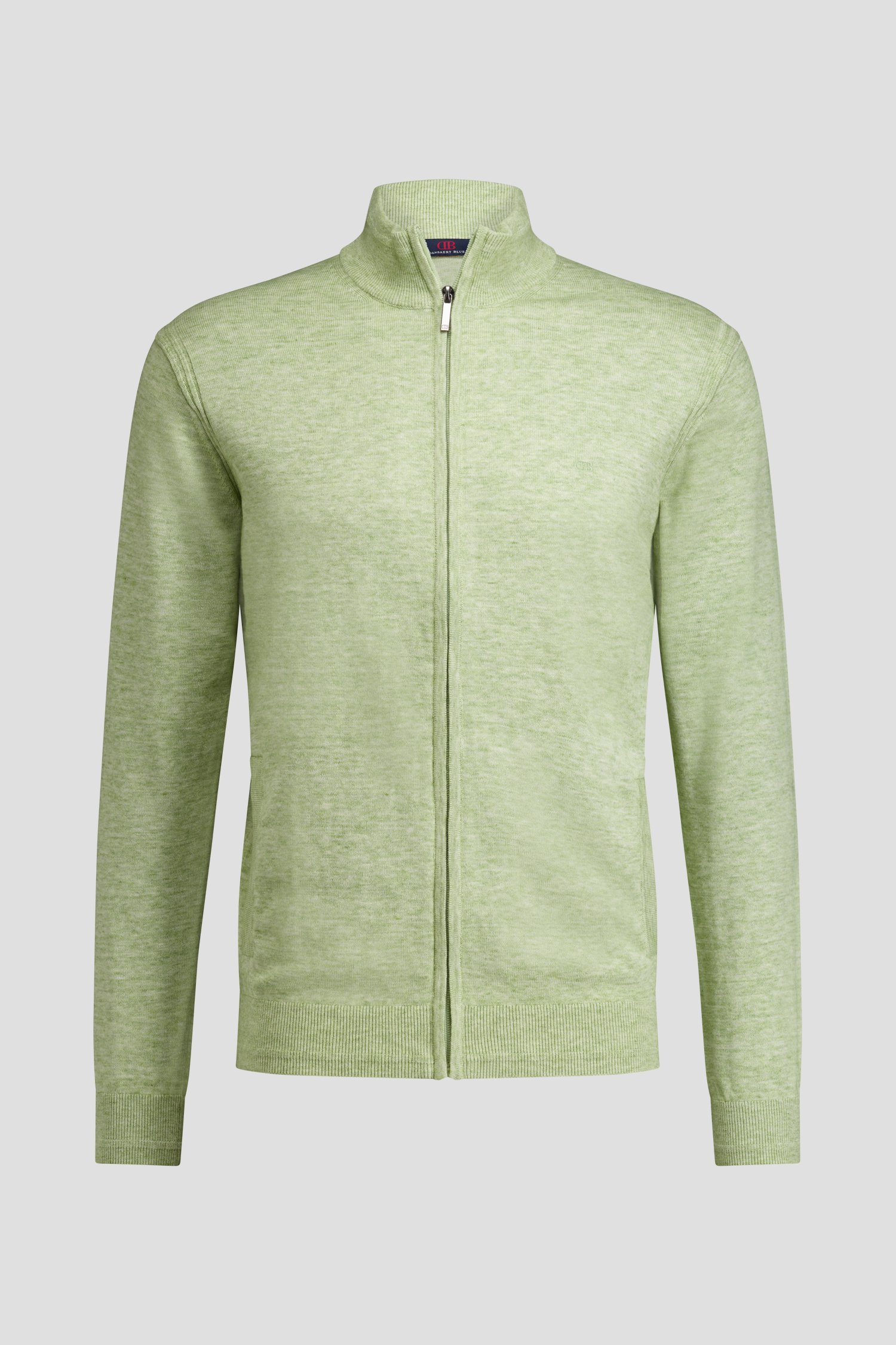 Photo produit 1 de Cardigan vert avec fermeture zippée de Dansaert Blue pour Hommes