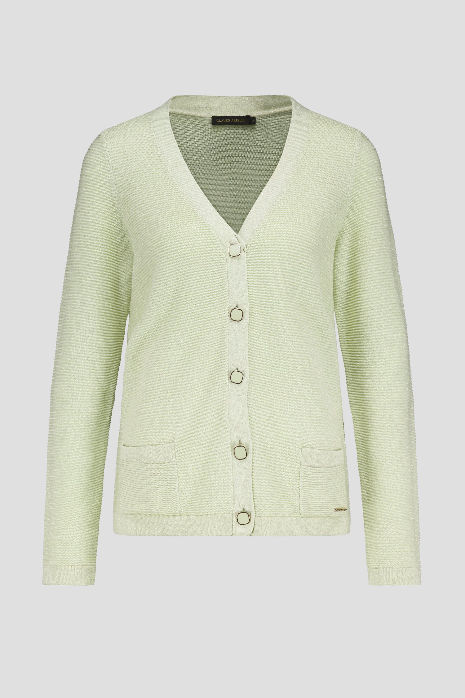 Cardigan vert clair scintillant de Claude Arielle pour Femmes