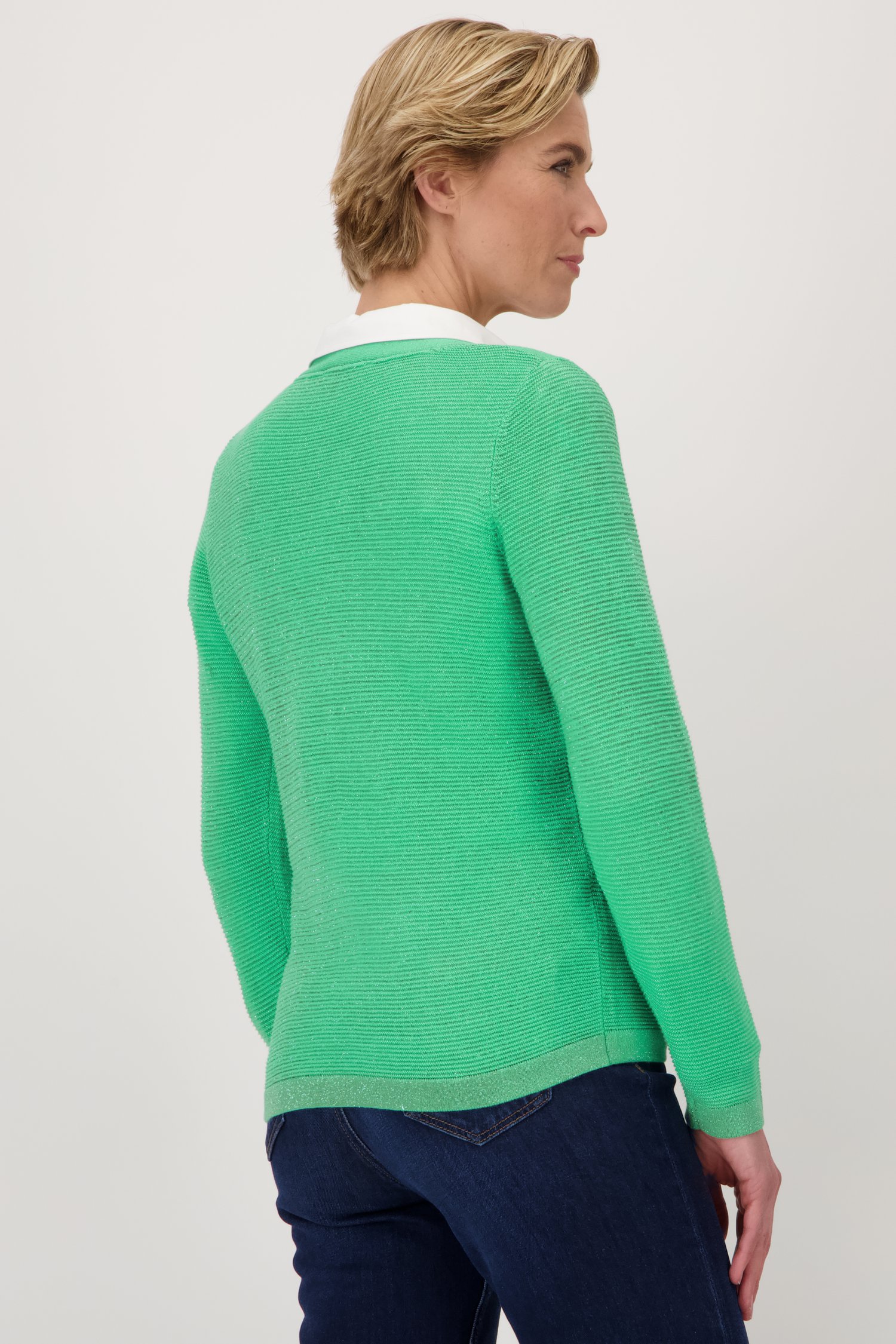 Cardigan vert scintillant de Claude Arielle pour Femmes